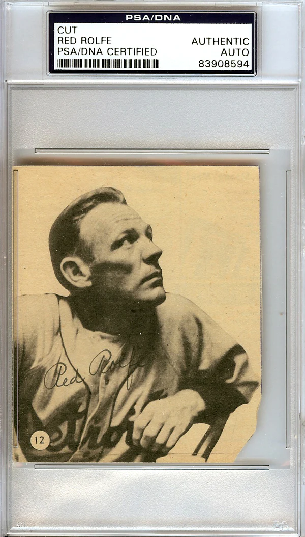 Red Rolfe Autographed 3x4 Newspaper Page Photo Detroit Tigers PSA/DNA #83908594