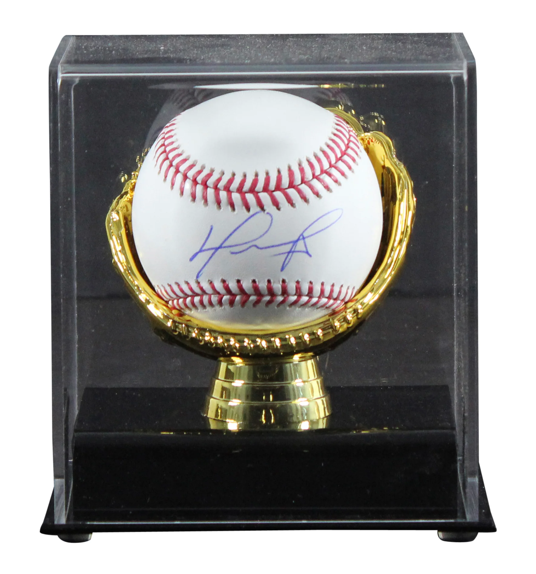 Red Sox David Ortiz Authentic Signed Oml Baseball W/ Case BAS Witnessed - Image 2