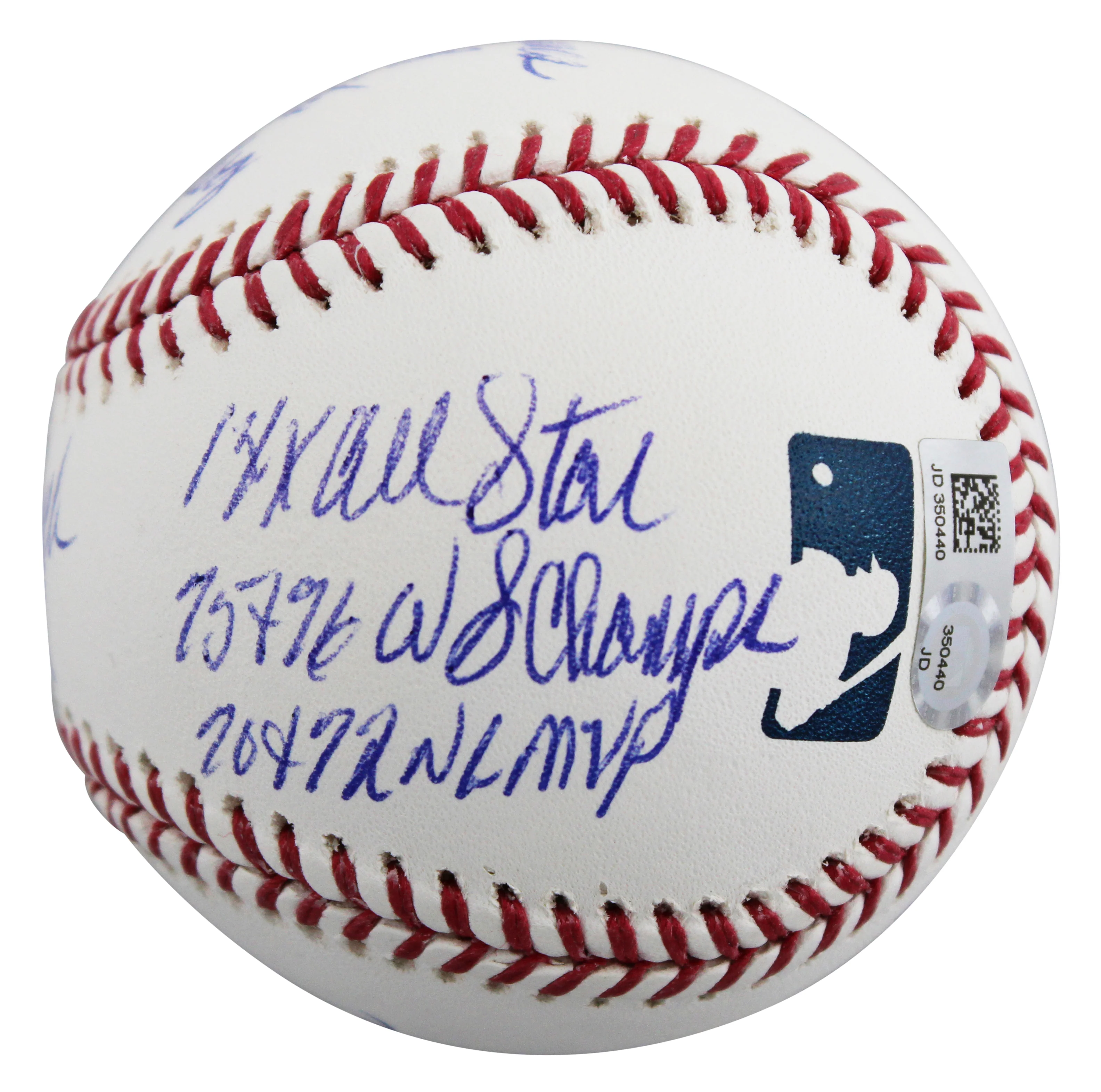 Reds Johnny Bench "Career Stat" Signed Oml LE #10/12 Baseball Fanatics #A673181 - Image 5