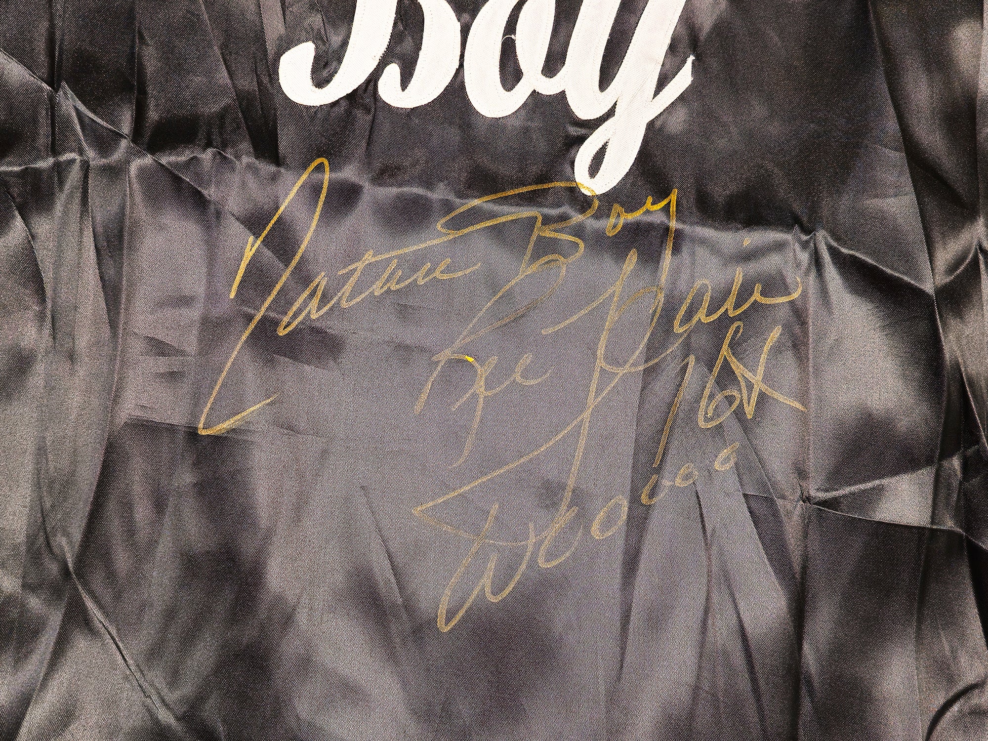 Ric Flair Autographed Black Wrestling Robe "Nature Boy, 16x & Wooooo" PSA/DNA Stock #227978 - Image 2