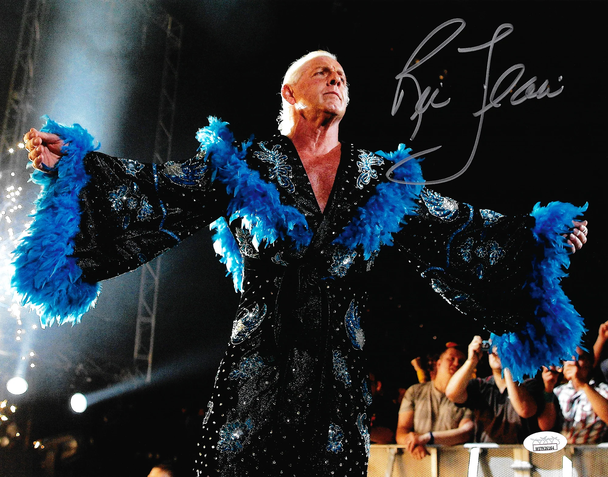 Ric Flair Autographed Framed 11x14 Photo WWE JSA Stock #256665 - Image 2