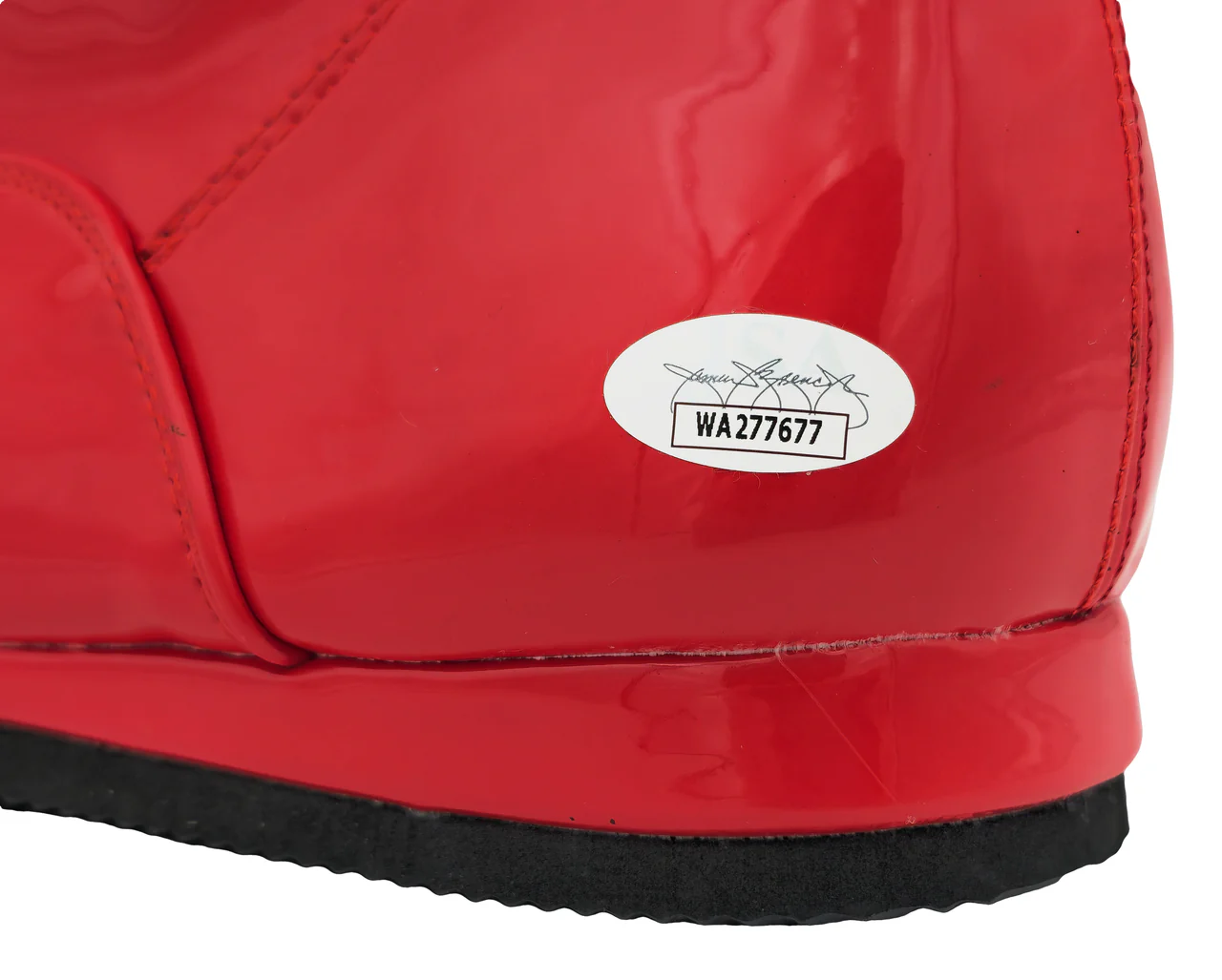 Ric Flair Autographed Red Left Footed Boot WWE JSA Stock #228117 - Image 5