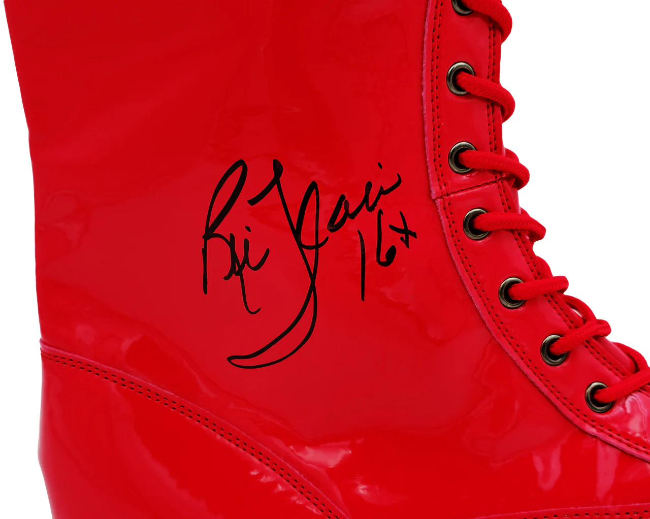 Ric Flair Autographed Red Right Footed Boot WWE "16x" JSA Stock #228116 - Image 2