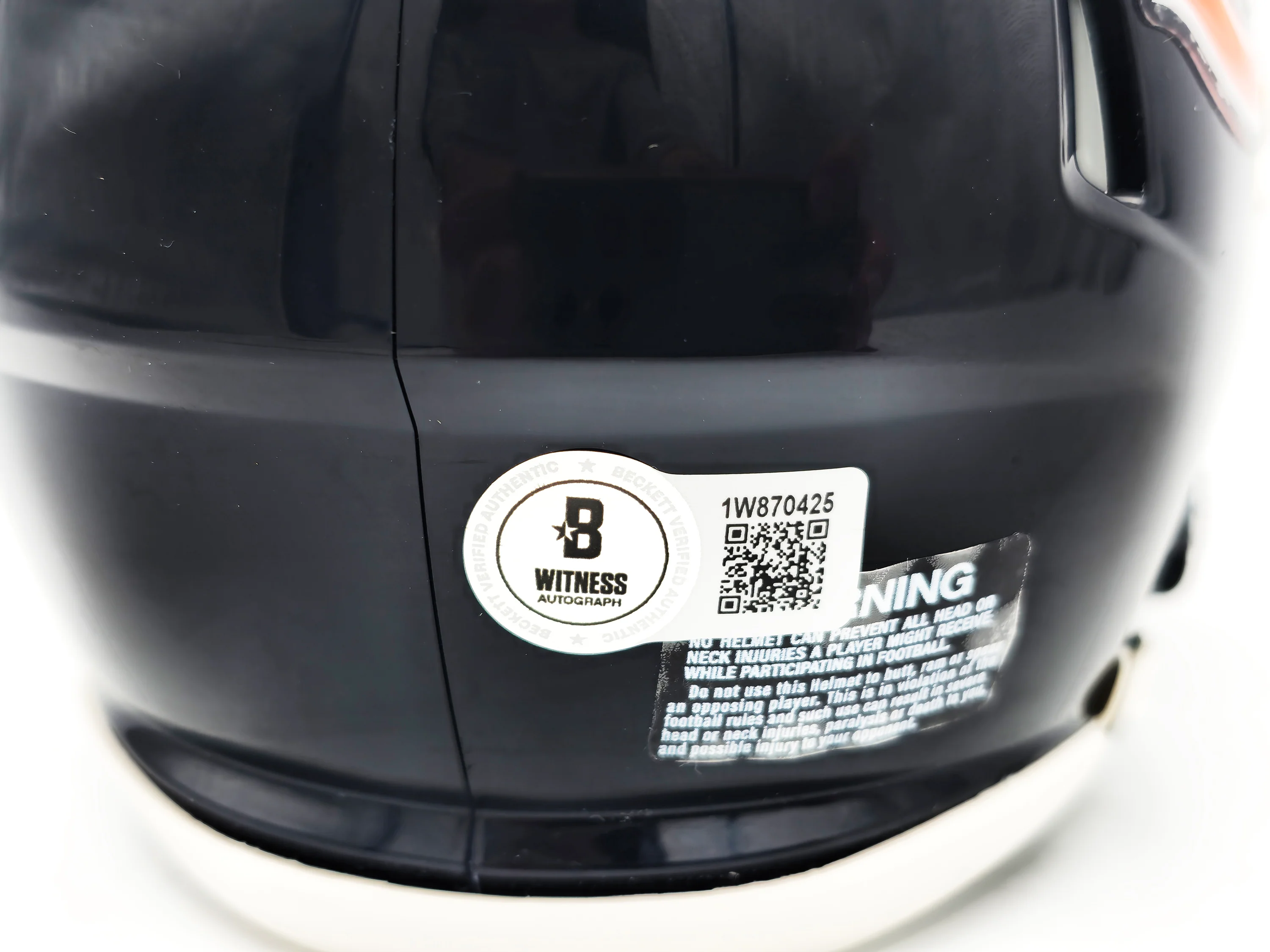 Richard Dent Autographed Chicago Bears Blue Speed Mini Helmet "MVP XX" Beckett BAS Witness Stock #230267 - Image 5