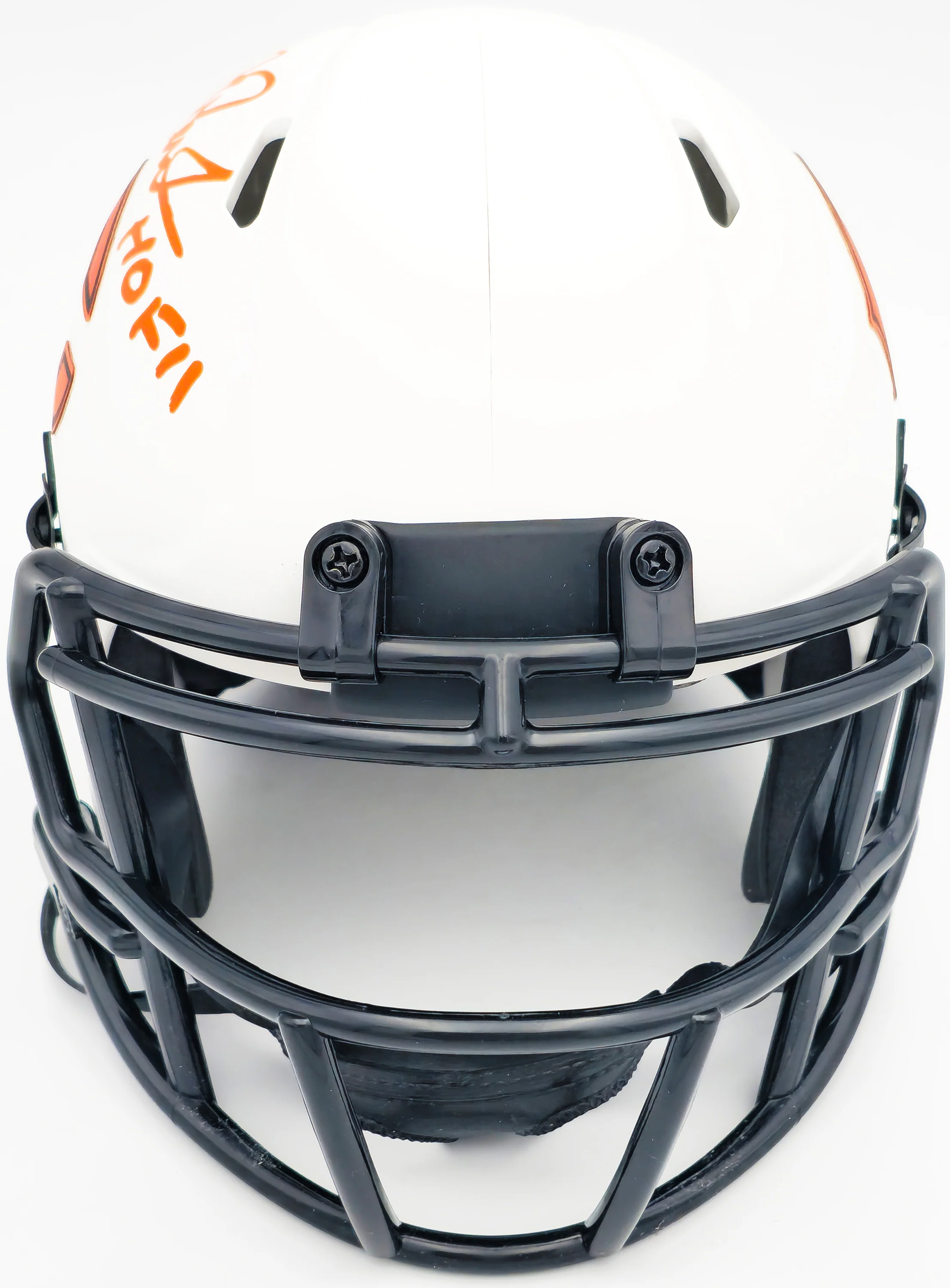 Richard Dent Autographed Chicago Bears Lunar Eclipse White Speed Mini Helmet "HOF 11" Beckett BAS Witness Stock #230264 - Image 3