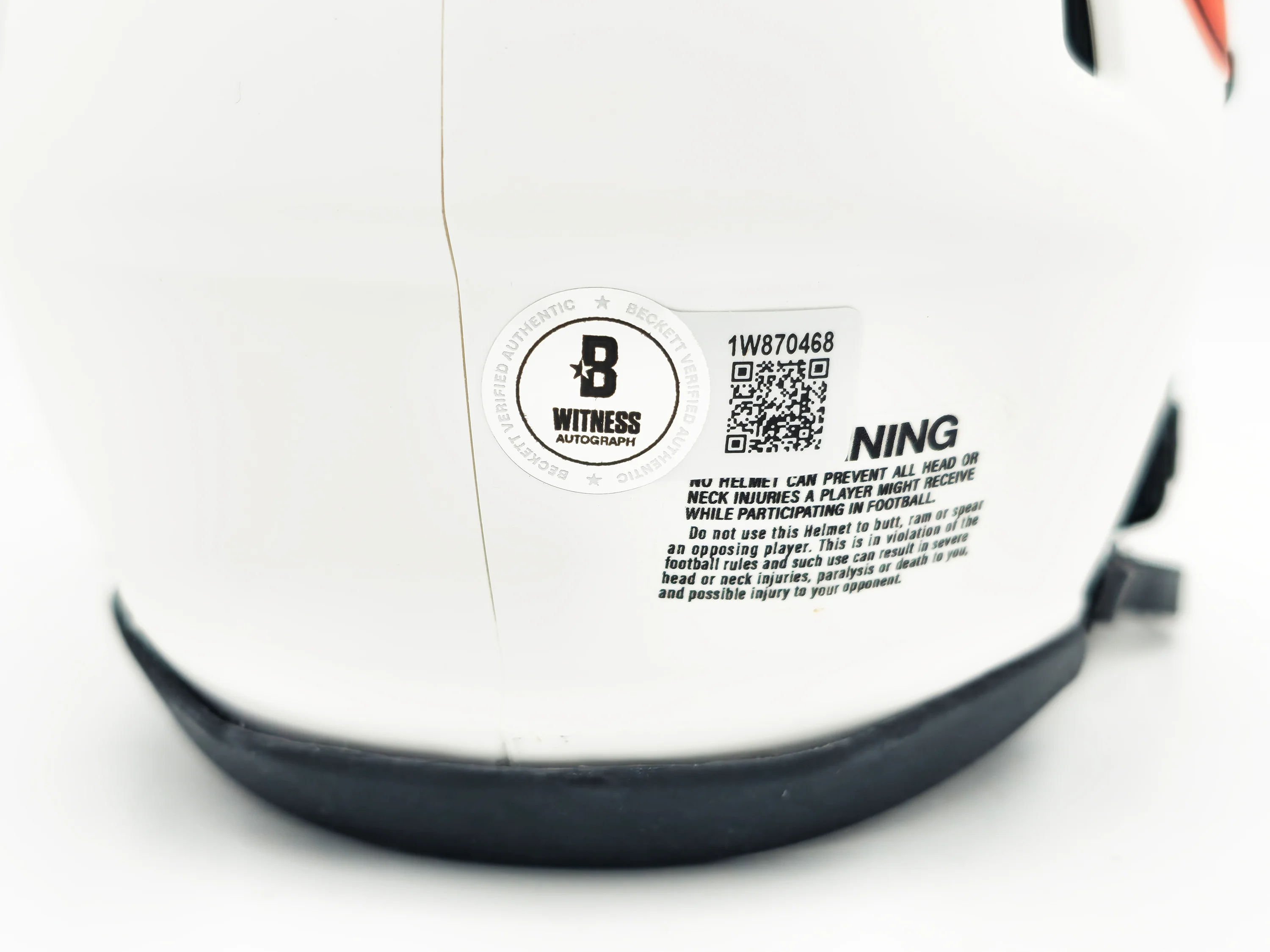 Richard Dent Autographed Chicago Bears Lunar Eclipse White Speed Mini Helmet "HOF 11" Beckett BAS Witness Stock #230264 - Image 5
