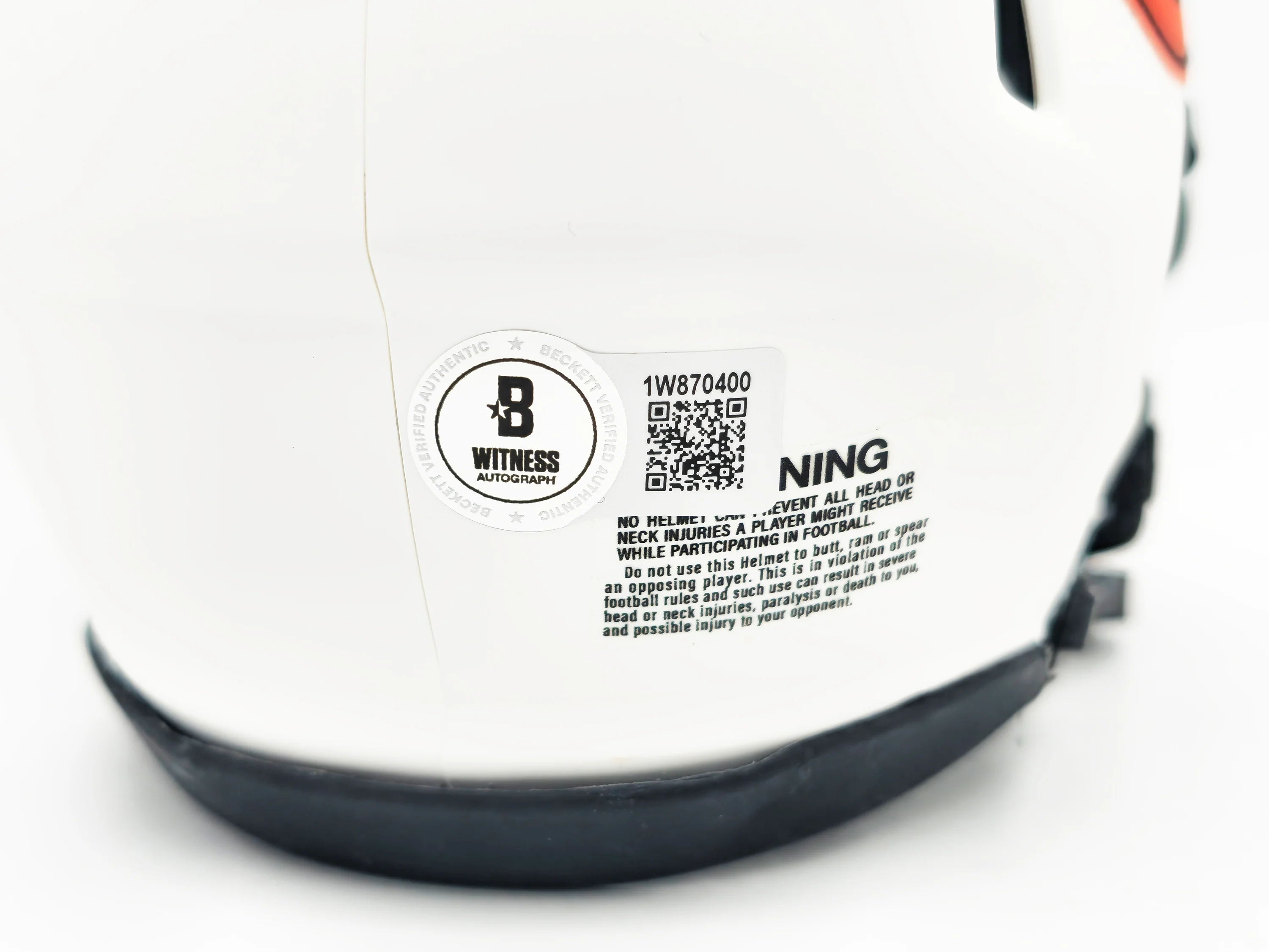 Richard Dent Autographed Chicago Bears Lunar Eclipse White Speed Mini Helmet "MVP XX" Beckett BAS Witness Stock #230265 - Image 5