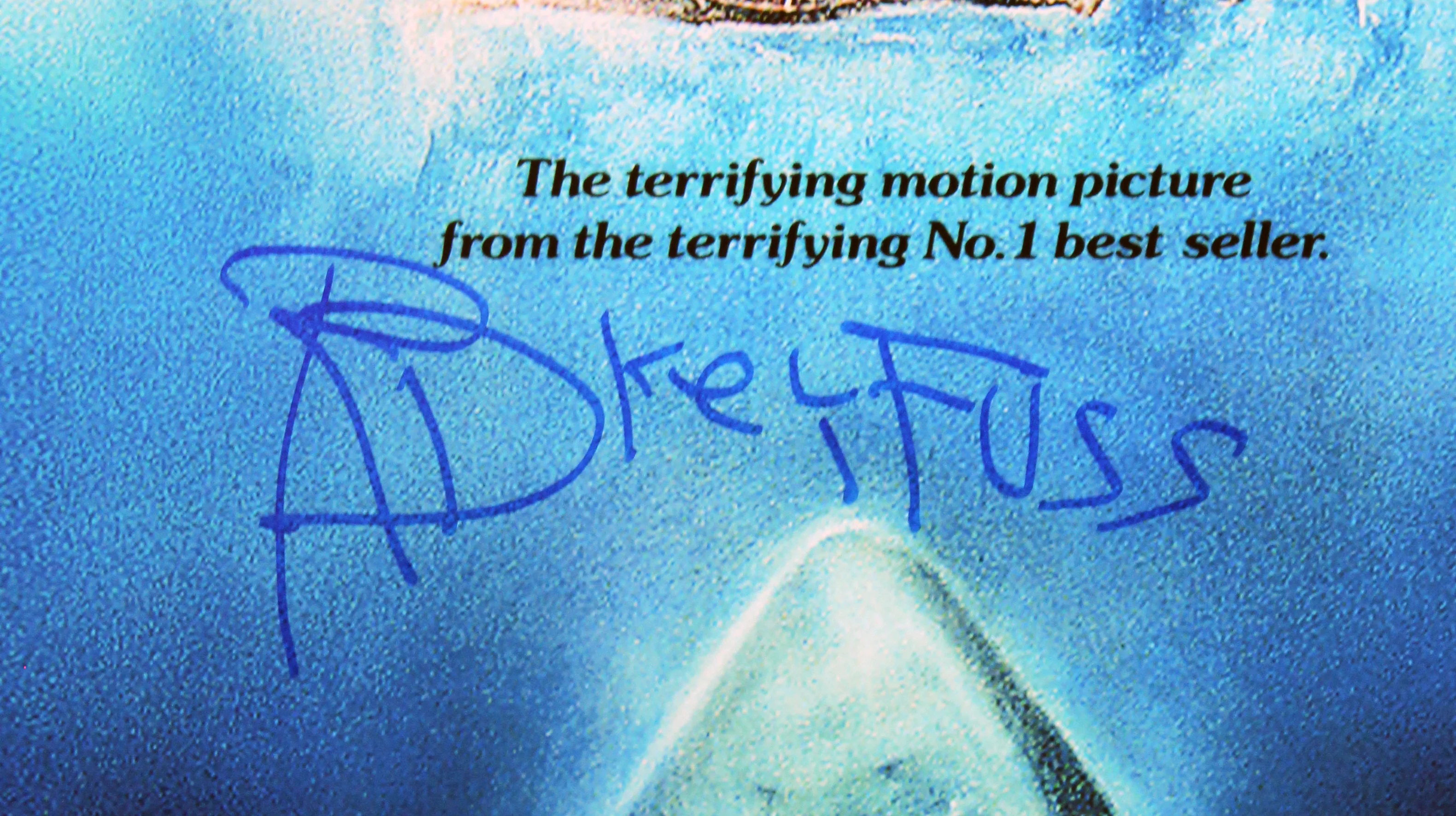 Richard Dreyfuss Jaws Signed 12x18 Mini Movie Poster Photo BAS #BV25100 - Image 3