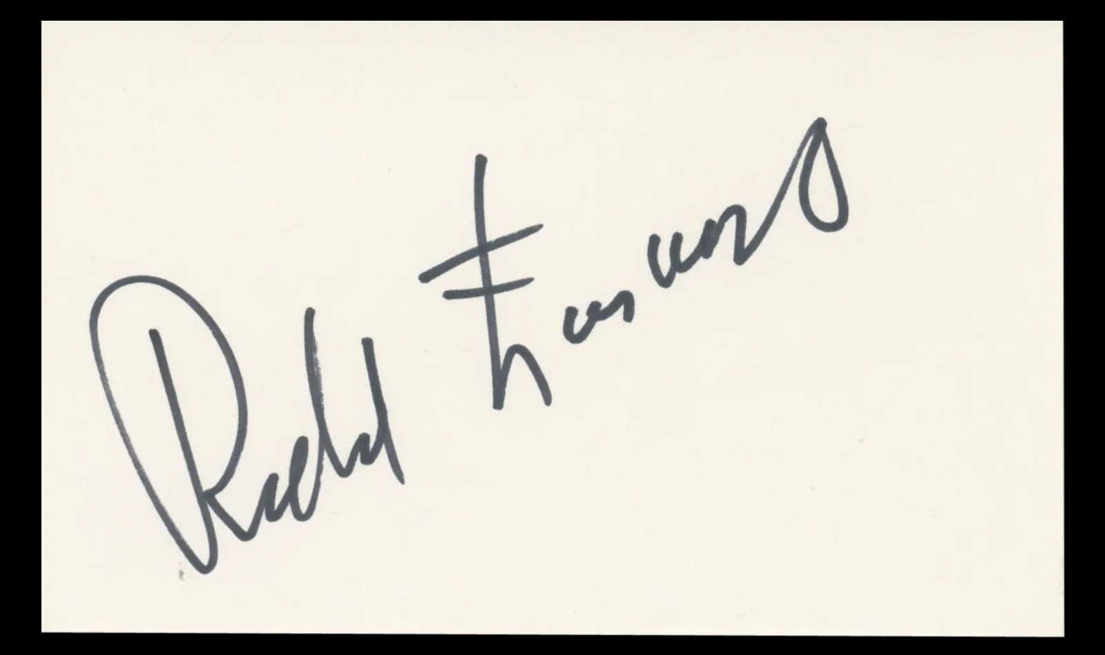Richard Farnsworth Sylvester Authentic Signed 3x5 Index Card BAS #BT01246 - Image 2