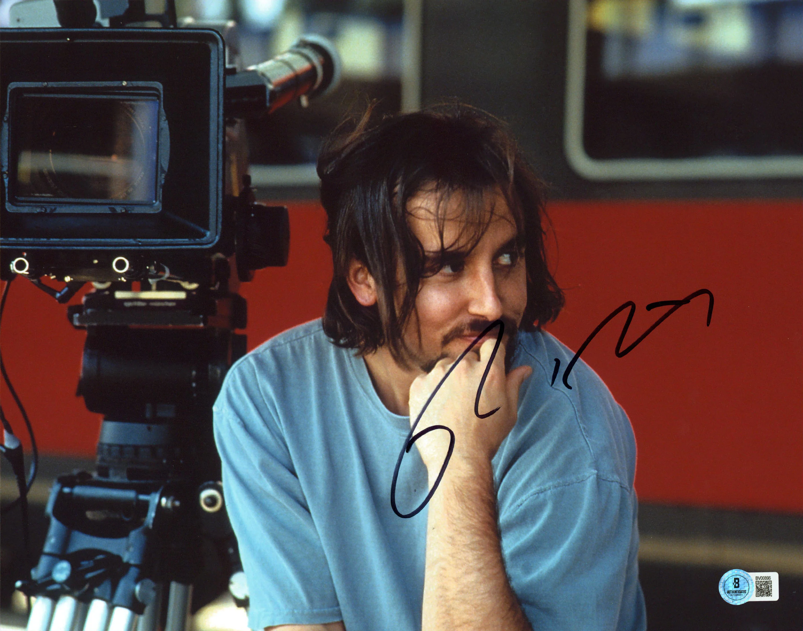 Richard Linklater Boyhood Authentic Signed 11x14 Horizontal Photo BAS #BV00986