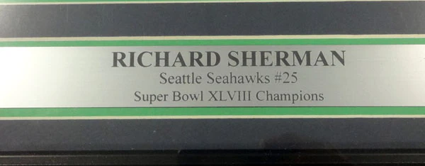 Richard Sherman Autographed Framed 16x20 Photo Seattle Seahawks RS Holo Stock #90705 - Image 3