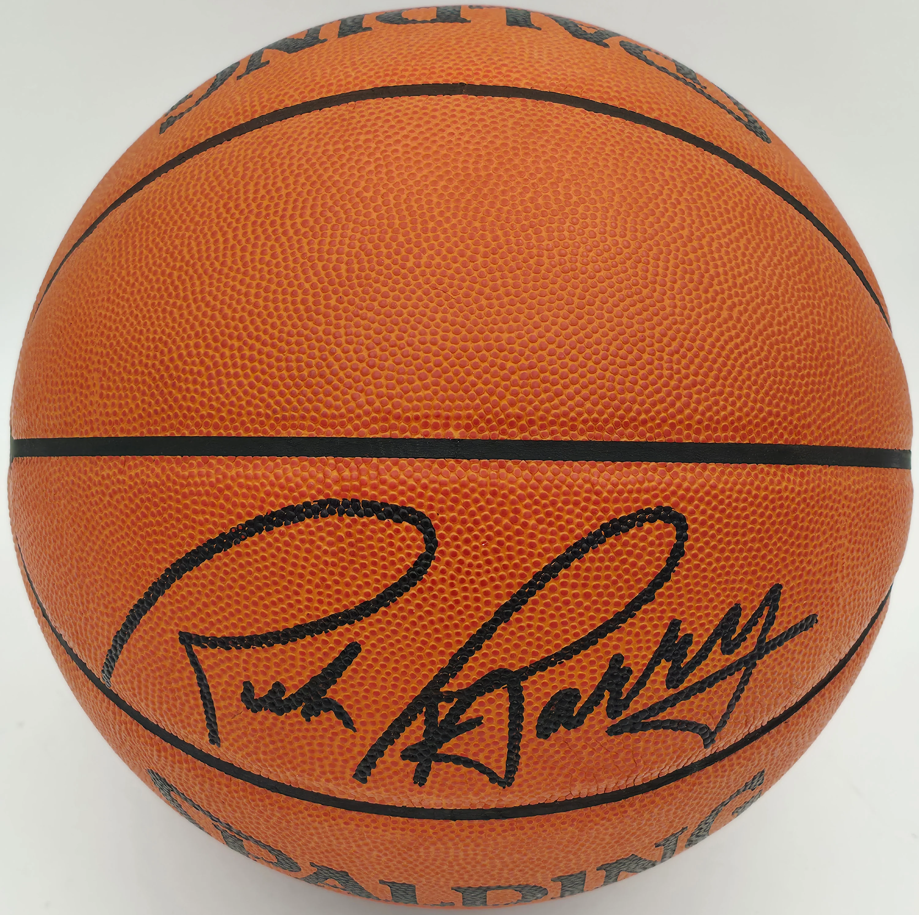 Rick Barry Autographed Spalding NBA Leather Game Basketball Golden State Warriors Beckett BAS QR #BS30420 - Image 2