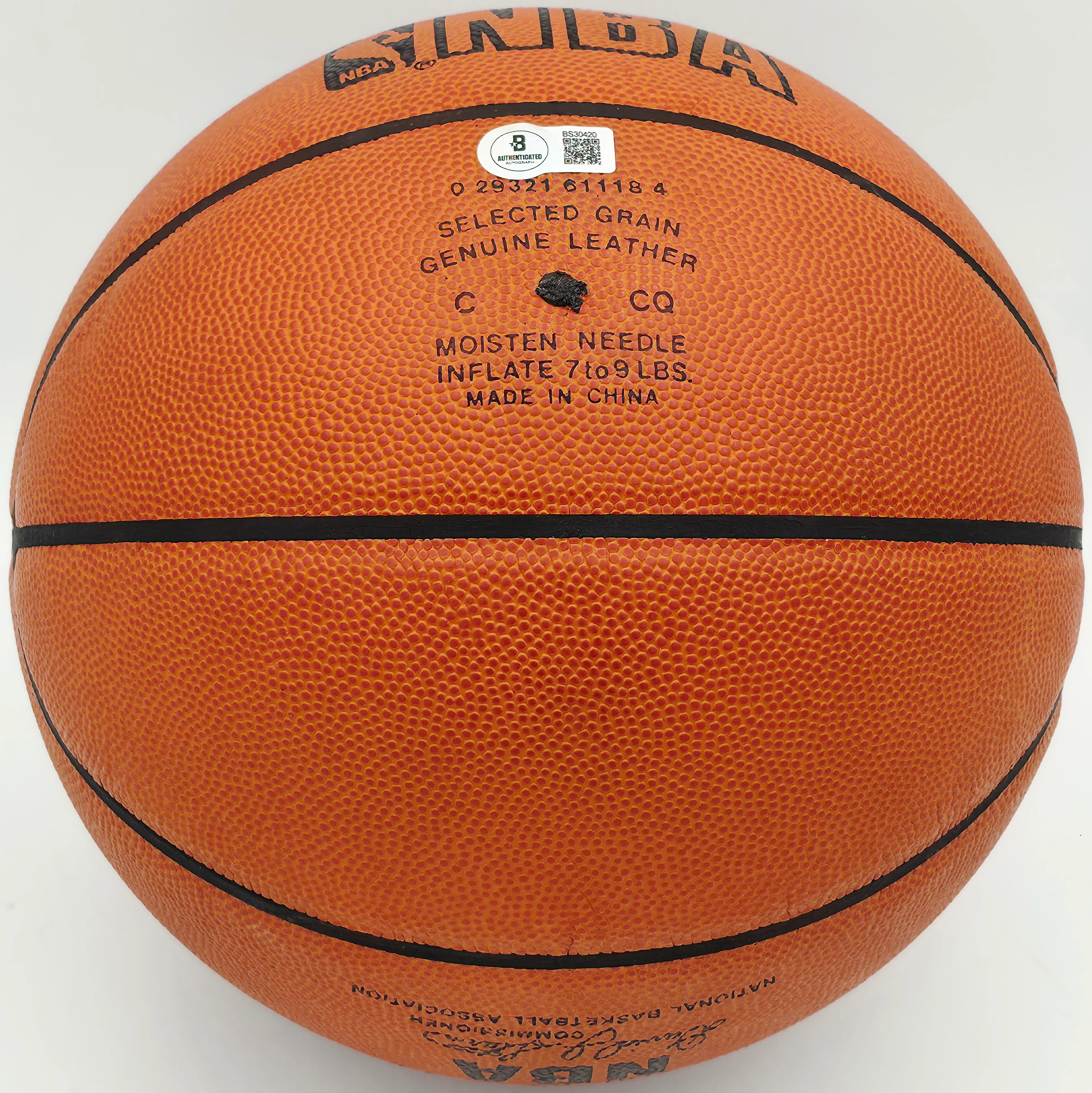Rick Barry Autographed Spalding NBA Leather Game Basketball Golden State Warriors Beckett BAS QR #BS30420 - Image 4
