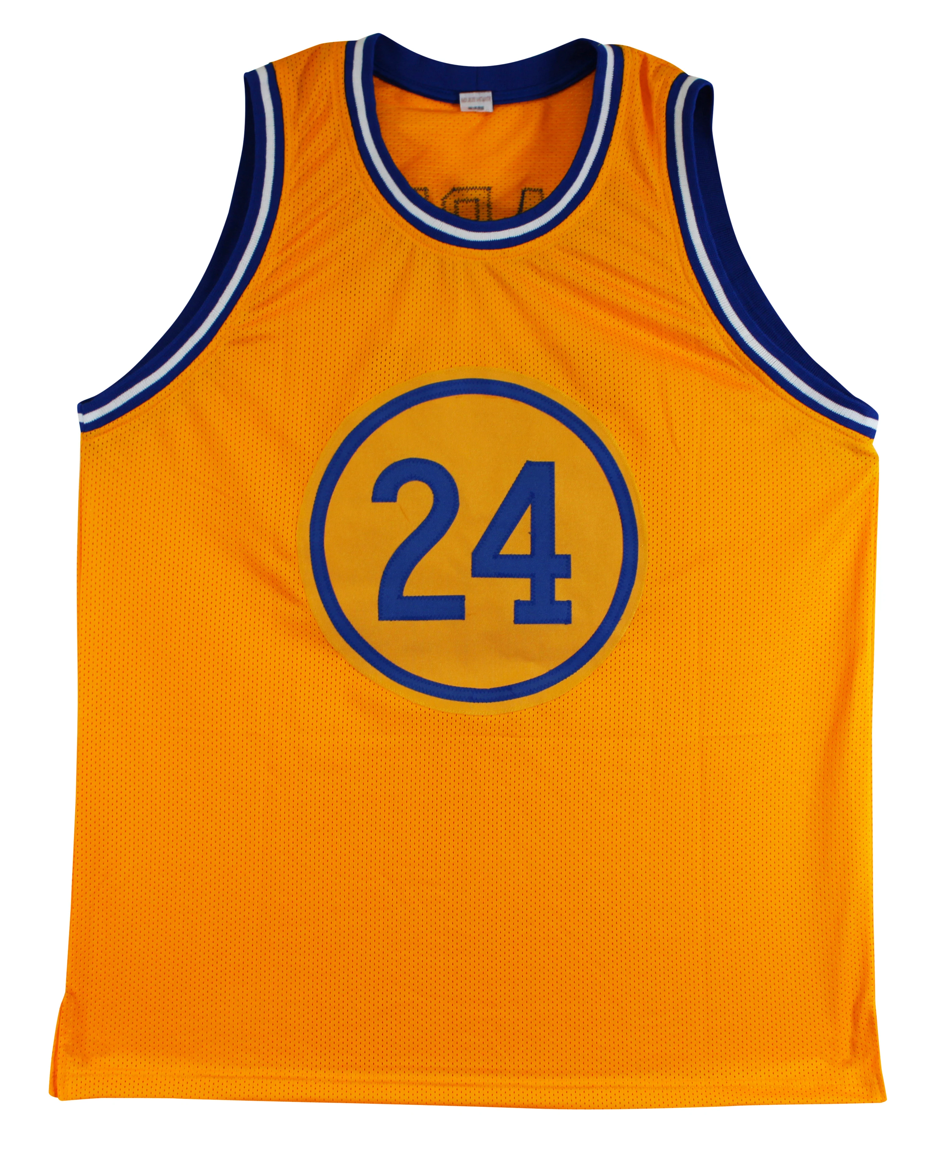 Rick Barry "HOF 1987" Authentic Signed Yellow Pro Style Jersey BAS Witnessed - Image 4