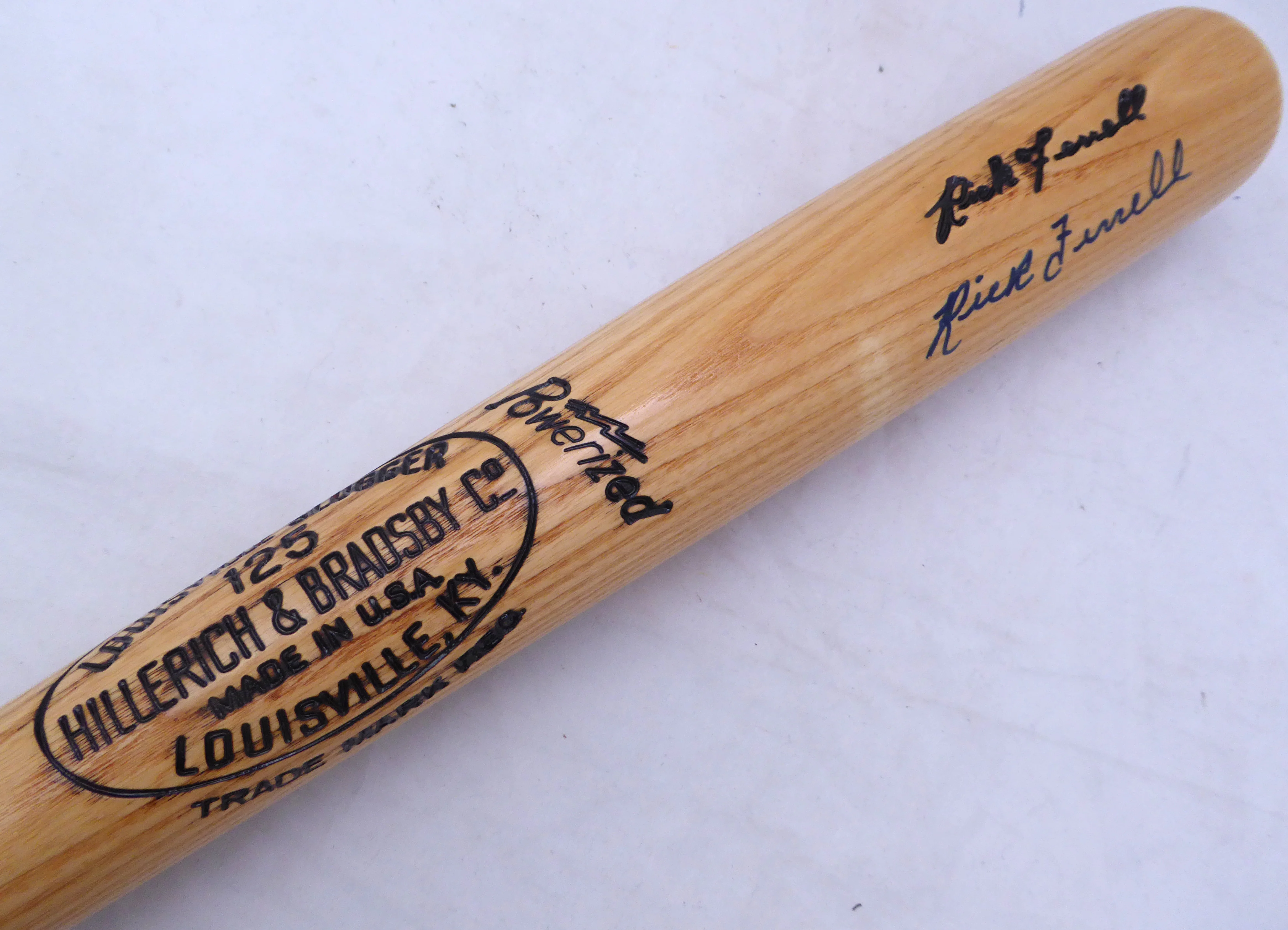 Rick Ferrell Autographed Louisville Slugger Bat Boston Red Sox Beckett BAS QR #BK44606 - Image 3