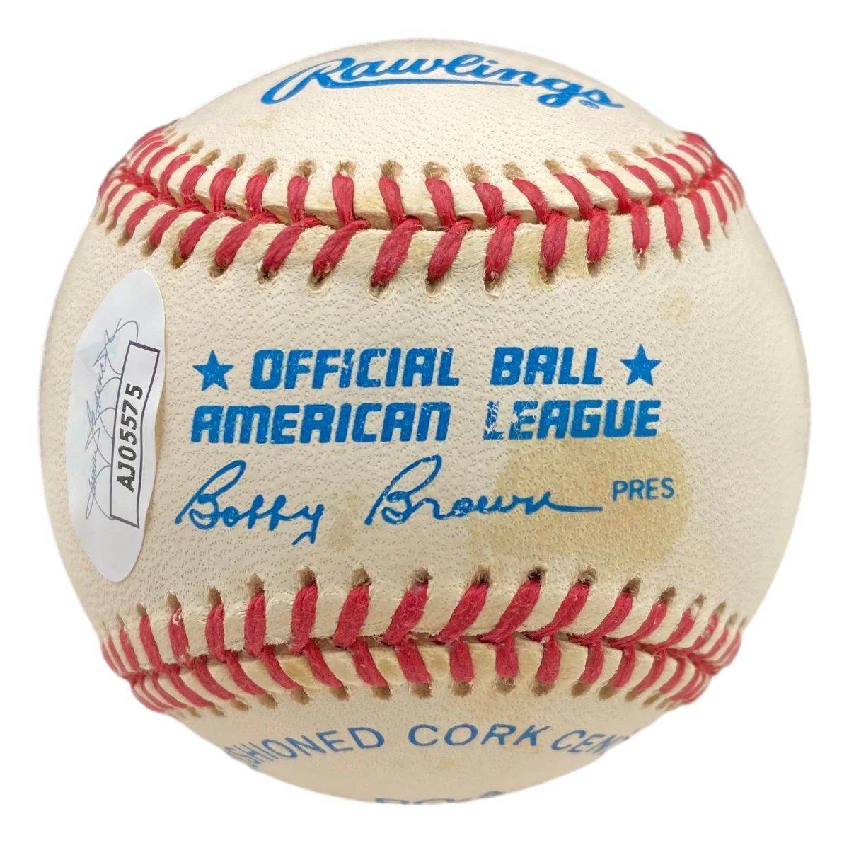 Rick Ferrell Red Sox Signed Official American League Baseball JSA AJ05575 - Image 2