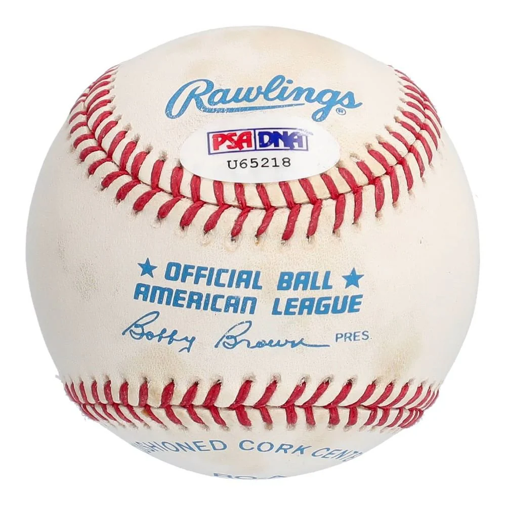Rick Ferrell Red Sox Signed Official American League Baseball PSA U65218 - Image 2