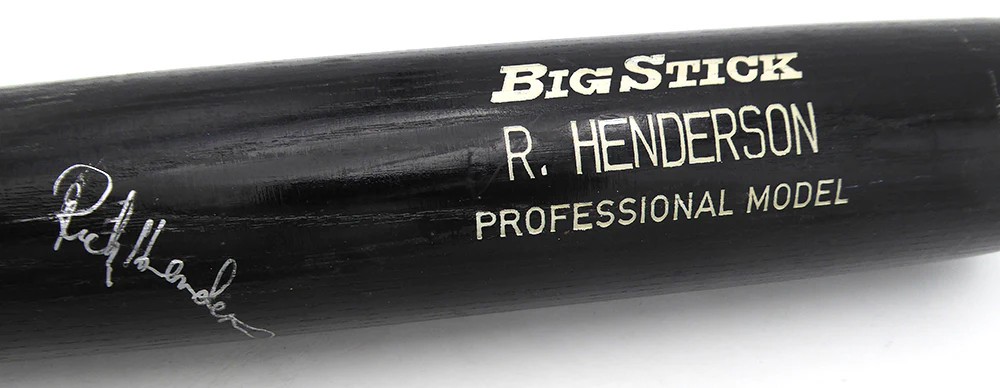 Rickey Henderson Autographed Adirondack Professional Model Bat Oakland Athletics PSA/DNA #1B10290 - Image 4