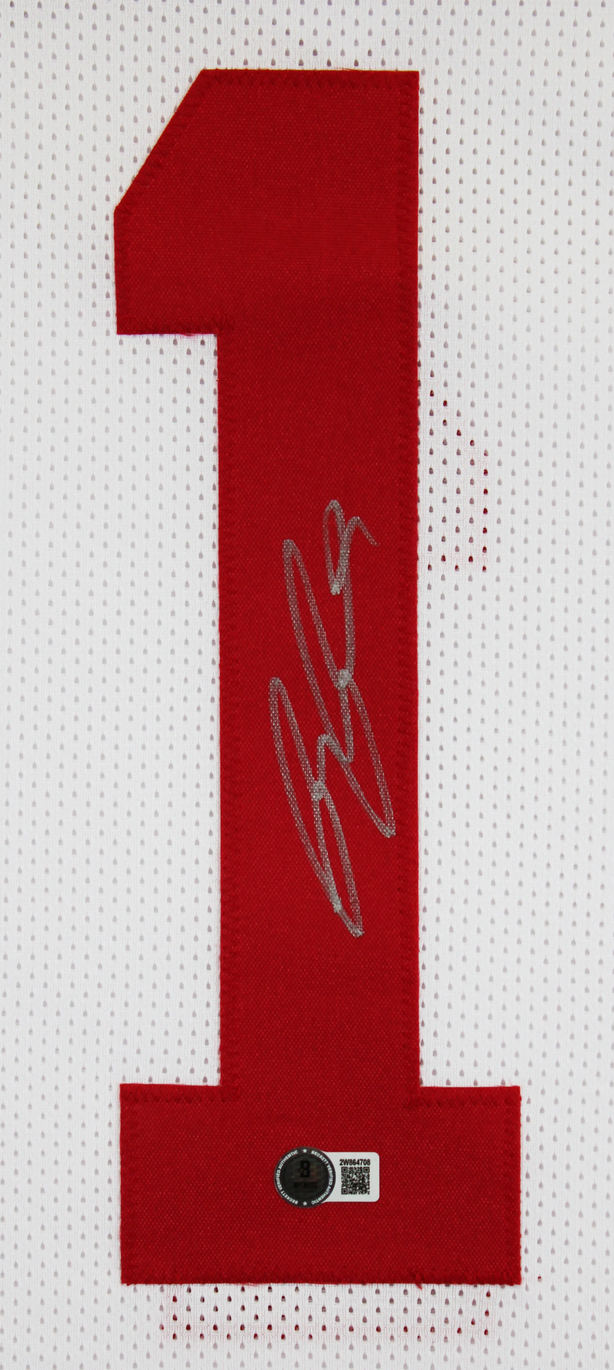 Ricky Pearsall Authentic Signed White Pro Style Jersey Autographed BAS Witnessed - Image 3