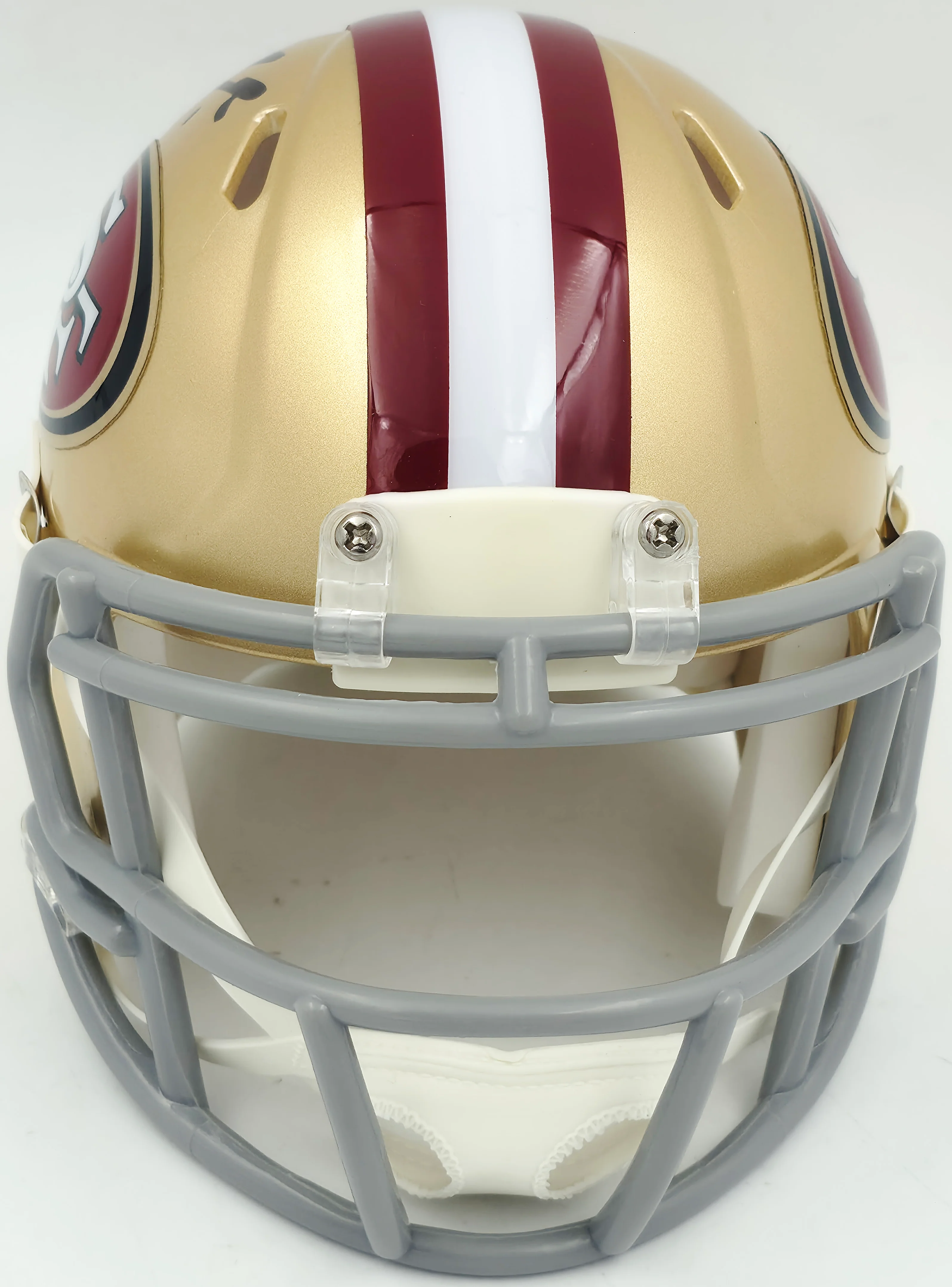 Ricky Pearsall Autographed San Francisco 49ers Gold Speed Mini Helmet Beckett BAS Witness Stock #253313 - Image 3