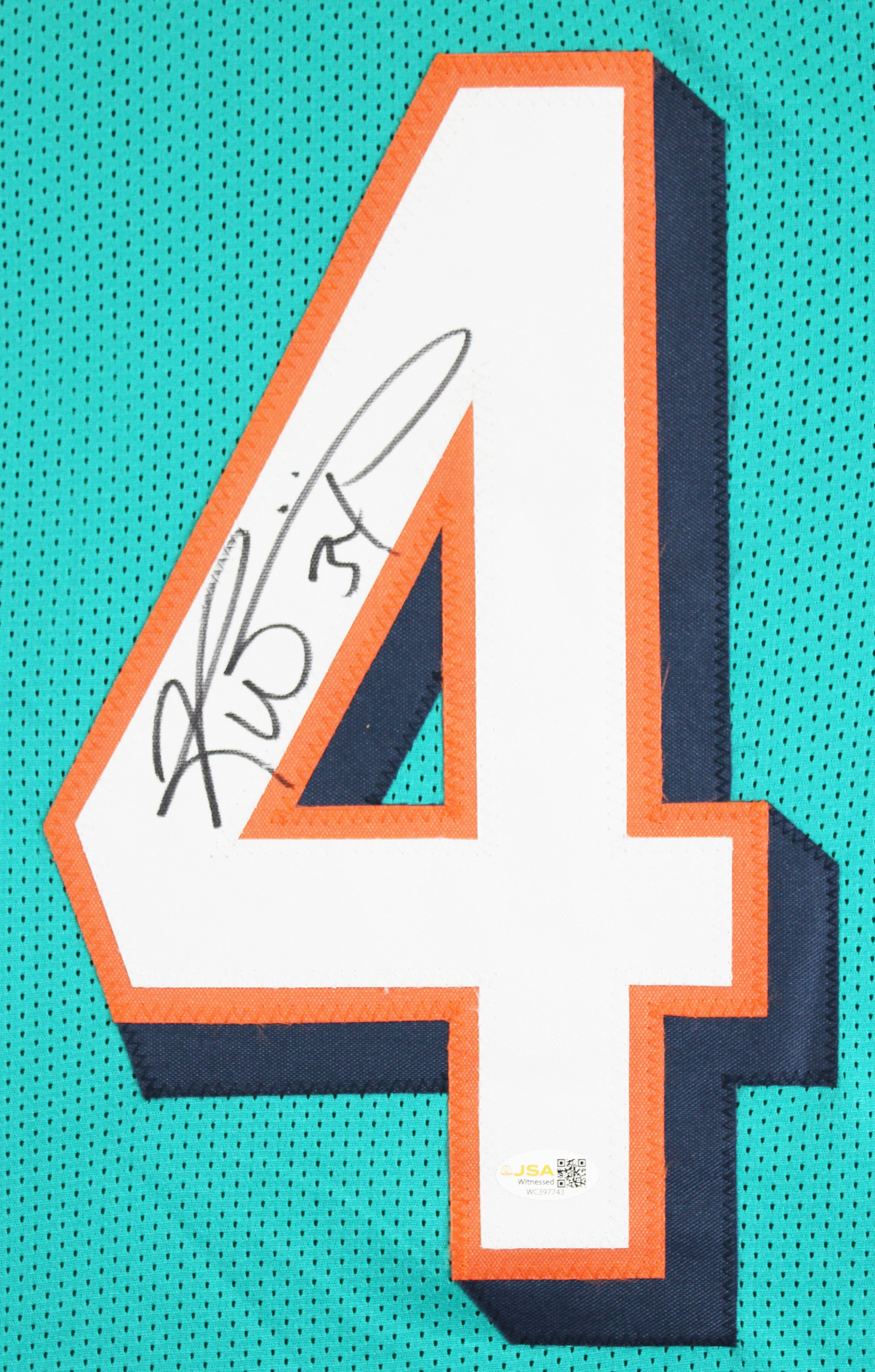 Ricky Williams Authentic Signed Teal Pro Style Jersey Autographed JSA Witness - Image 3
