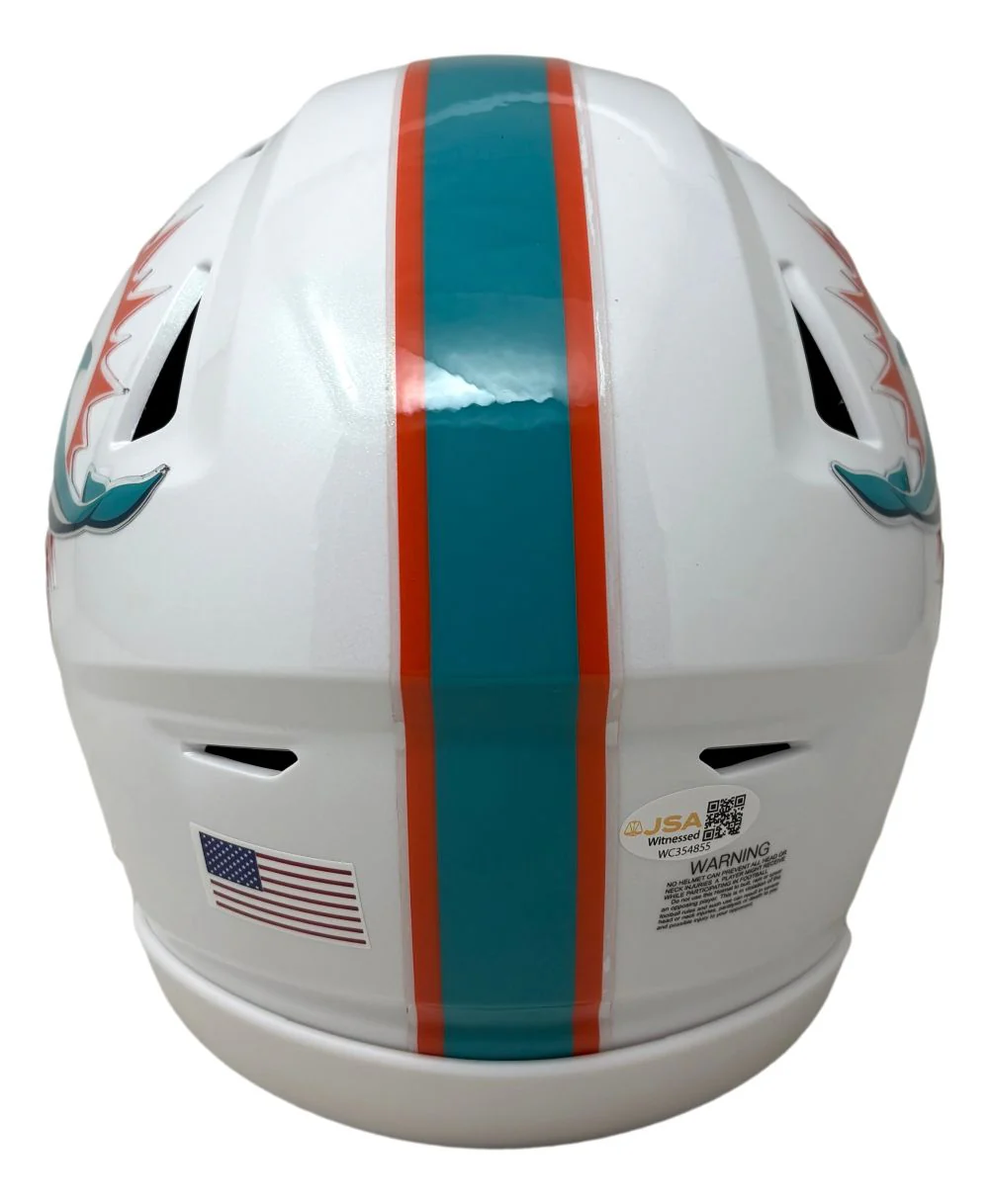 Ricky Williams Signed Miami Dolphins MIDI SpeedFlex Helmet Smoke Weed JSA QR - Image 3