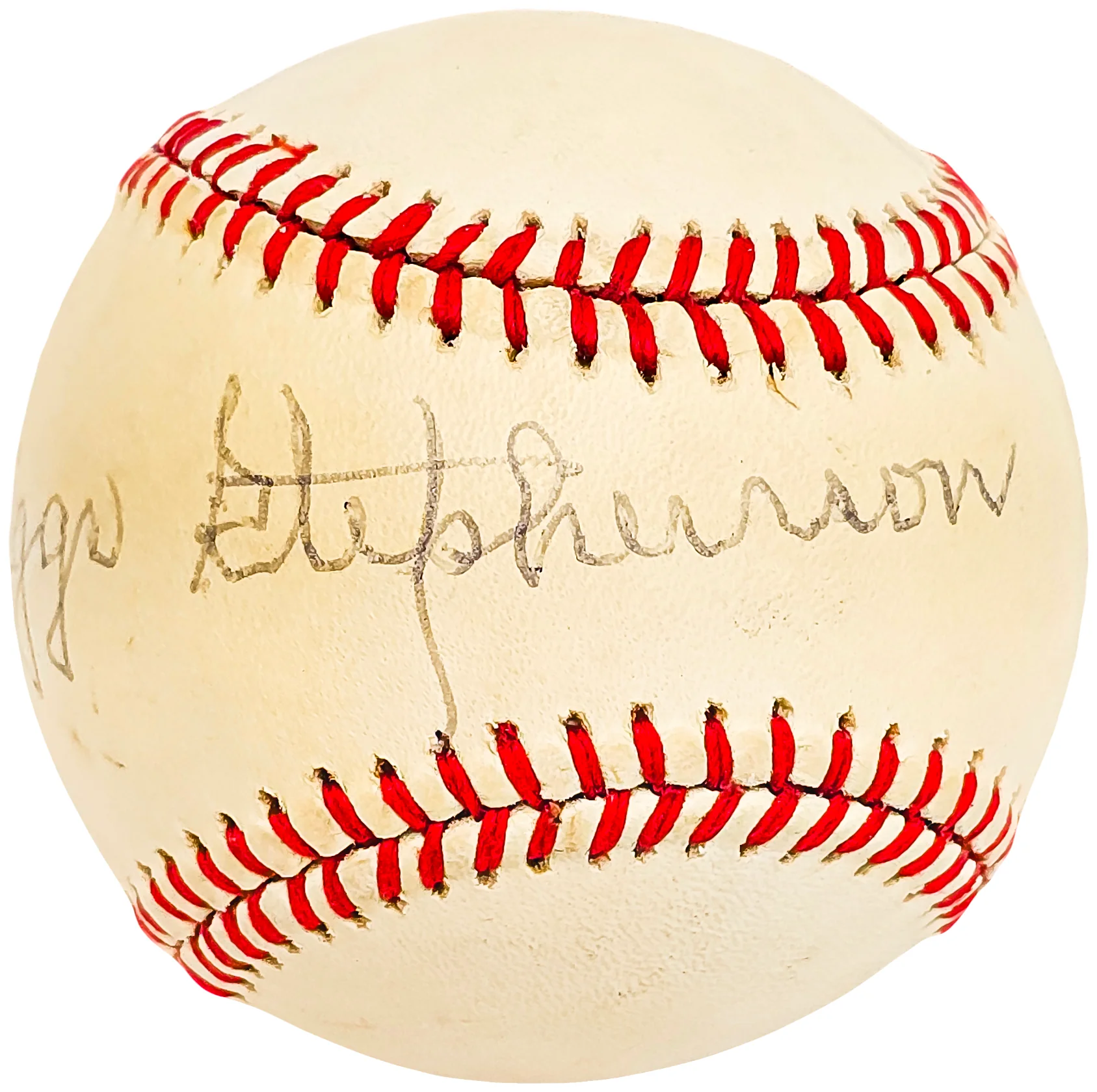 Riggs Stephenson Autographed Official Feeney NL Baseball Chicago Cubs Vintage Signature Beckett BAS #BH038051 - Image 3