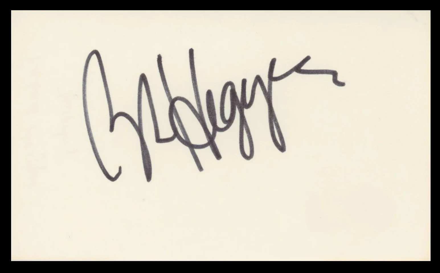 Robert Hegyes Welcome Back, Kotter Authentic Signed 3x5 Index Card BAS #BV59081 - Image 2