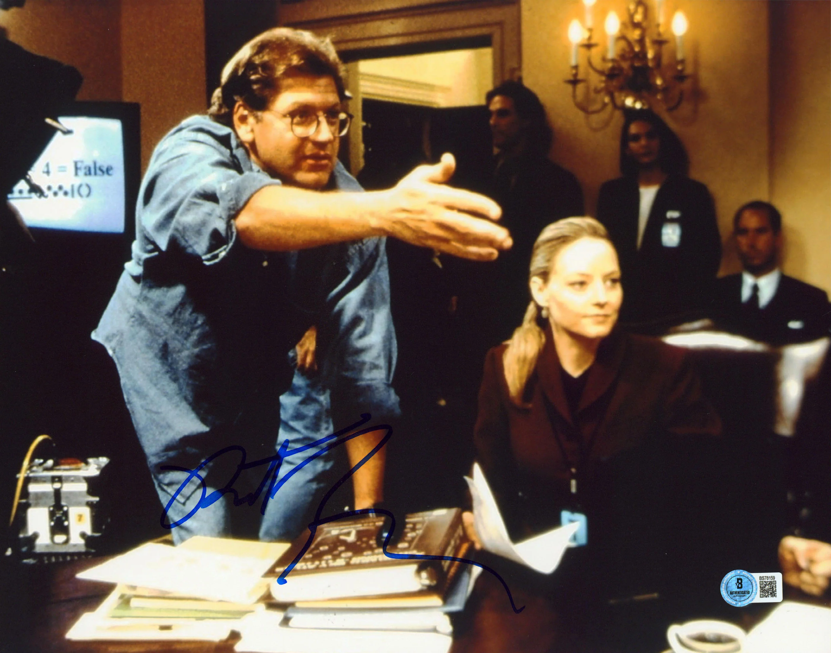 Robert Zemeckis Contact Authentic Signed 11x14 Horizontal Photo BAS #BS78159