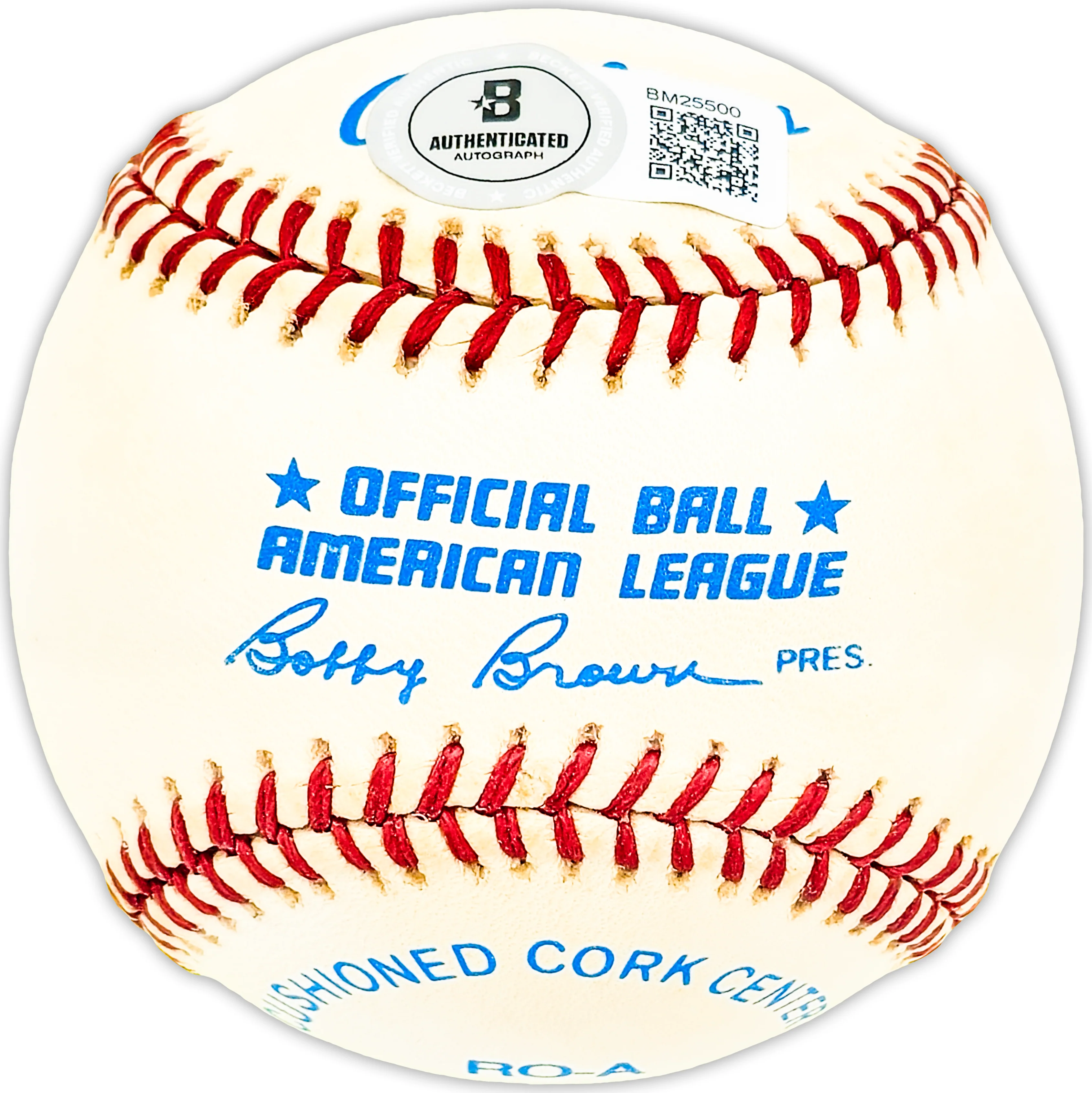 Roberto Bob Rodriguez Autographed Official AL Baseball Chicago Cubs, Oakland A's Beckett BAS QR #BM25500 - Image 2