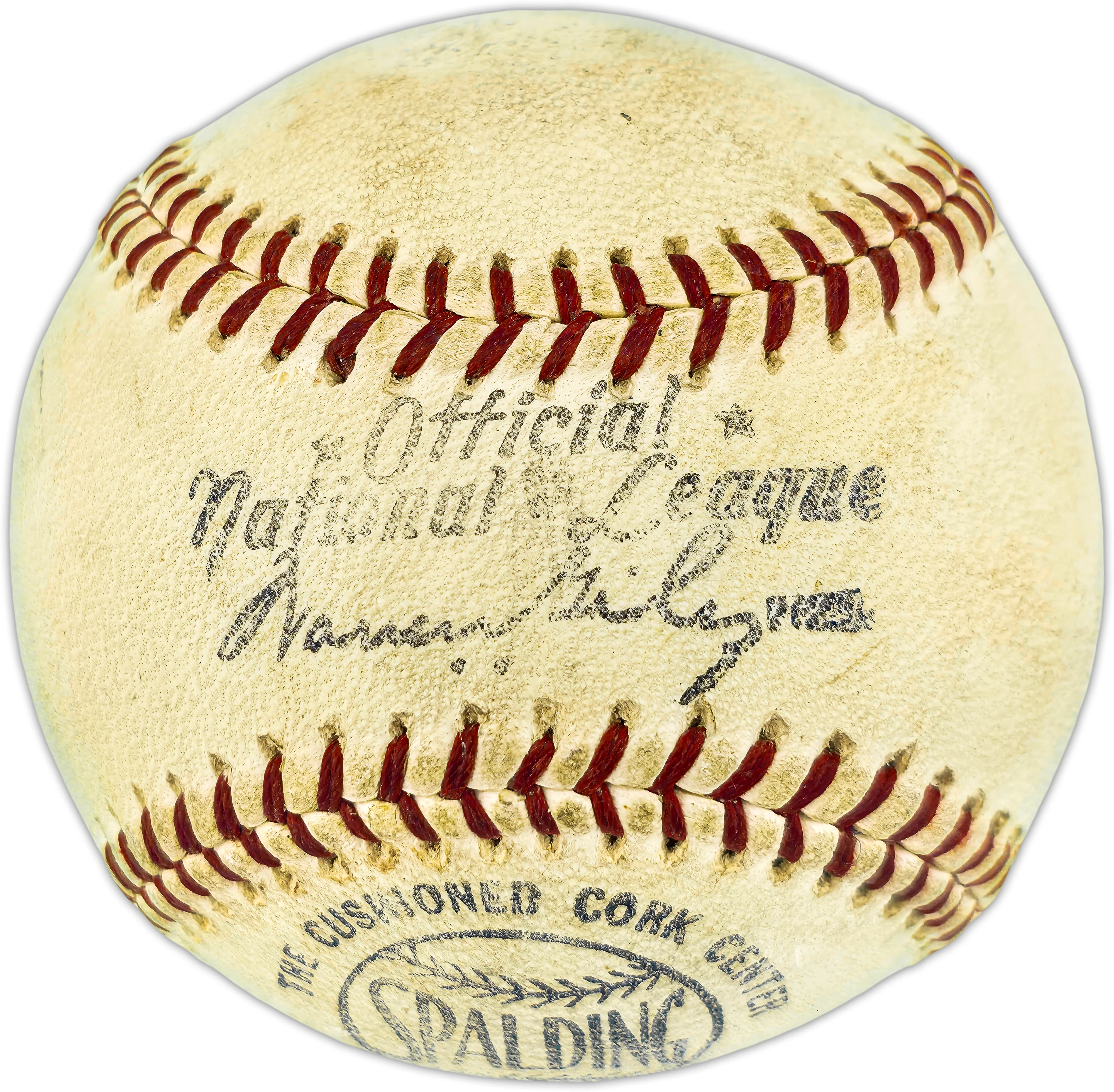 Roberto Clemente Autographed Official Giles NL Baseball Pittsburgh Pirates "Best Wishes" (Single Signed) PSA/DNA & Beckett BAS #AE41474 - Image 4