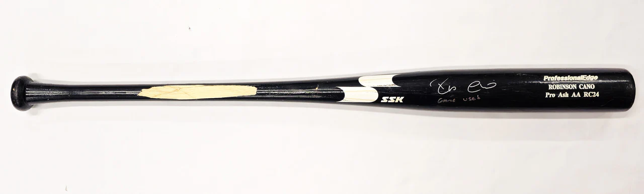 Robinson Cano Autographed Game Used Black SSK Baseball Bat New York Yankees "Game Used" PSA/DNA #7A96453 - Image 2