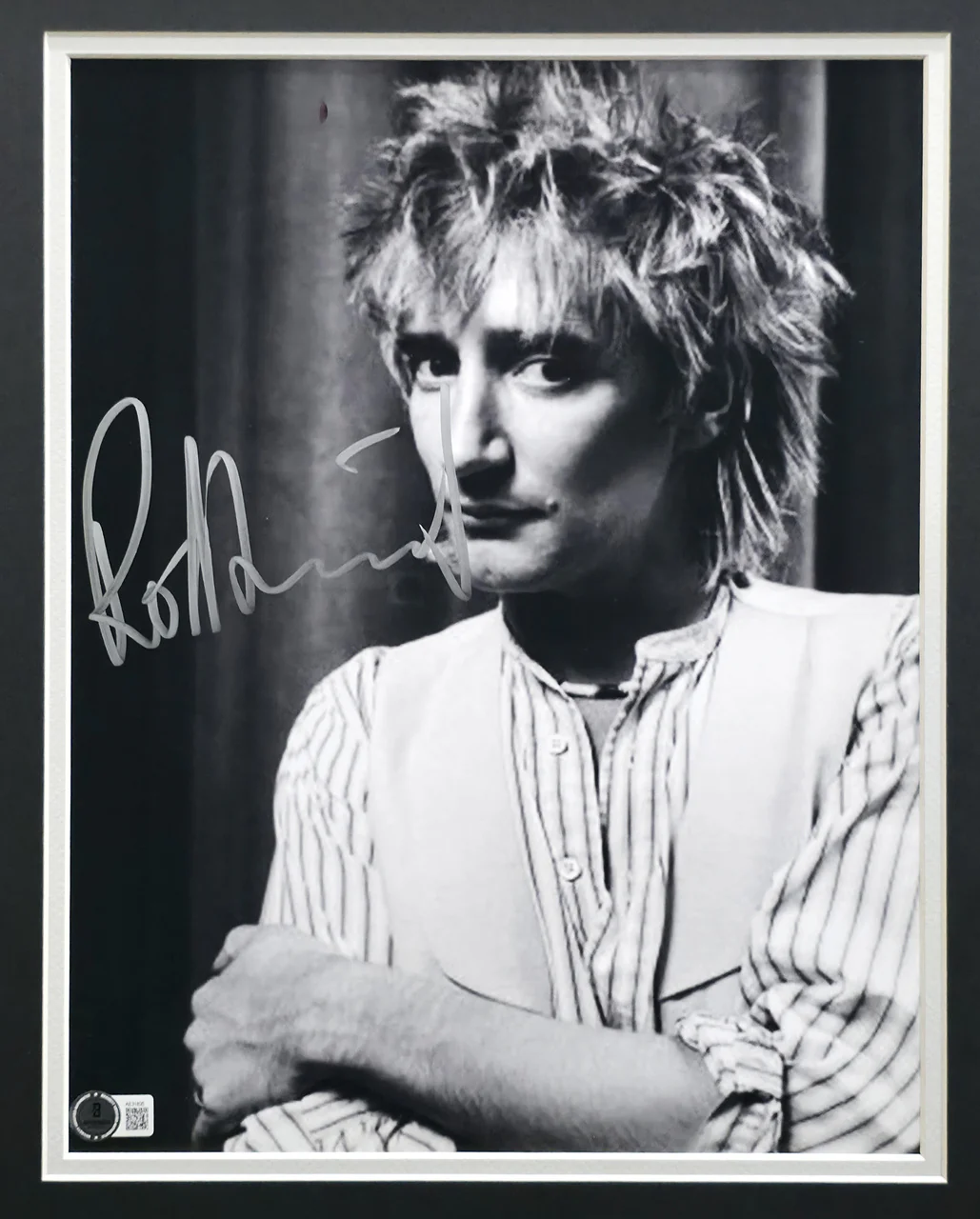Rod Stewart Autographed Framed 11x14 Photo Beckett BAS #AE31835 - Image 2