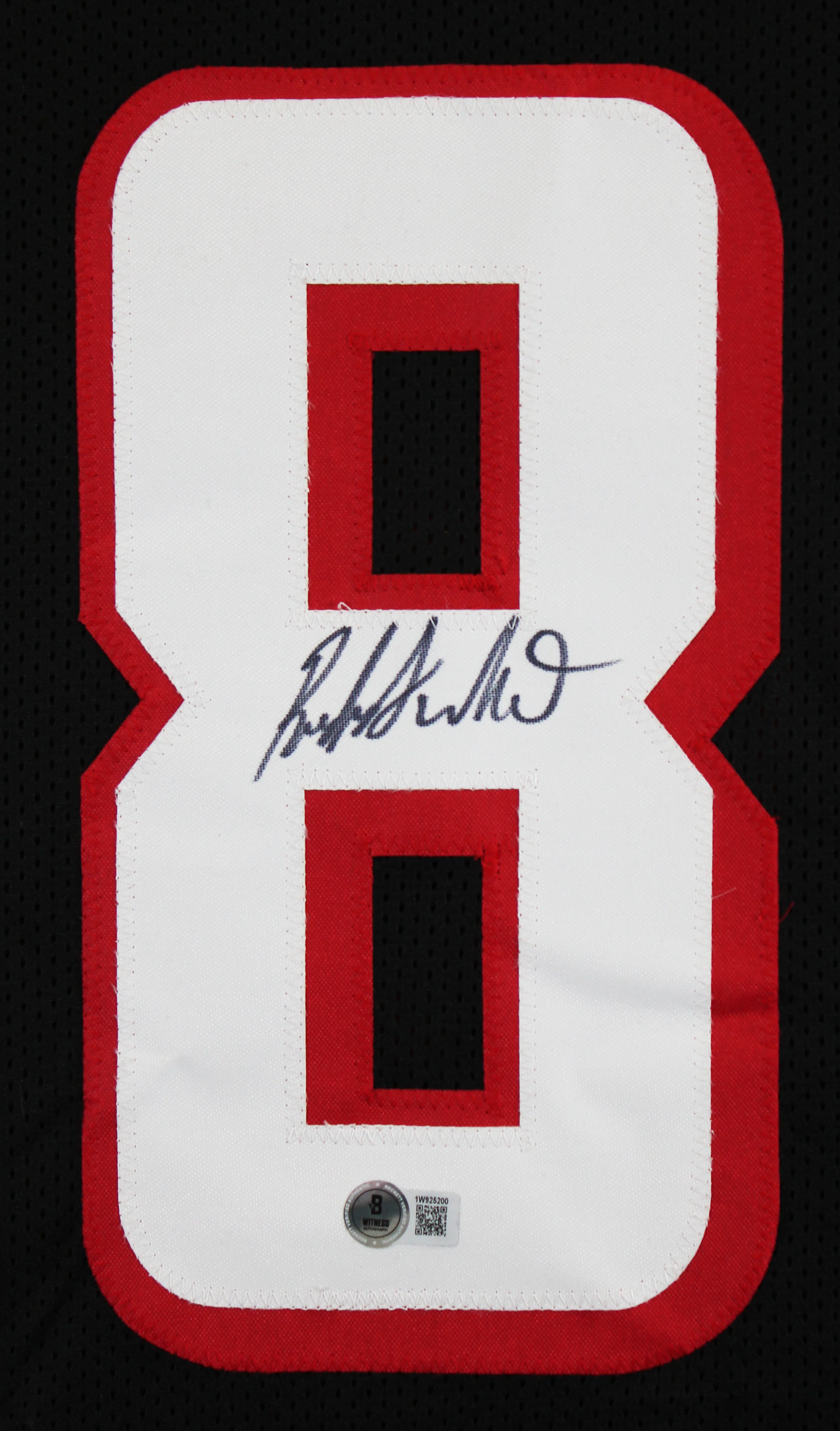 Roddy White Authentic Signed Black Pro Style Jersey Autographed BAS Witnessed 2 - Image 3