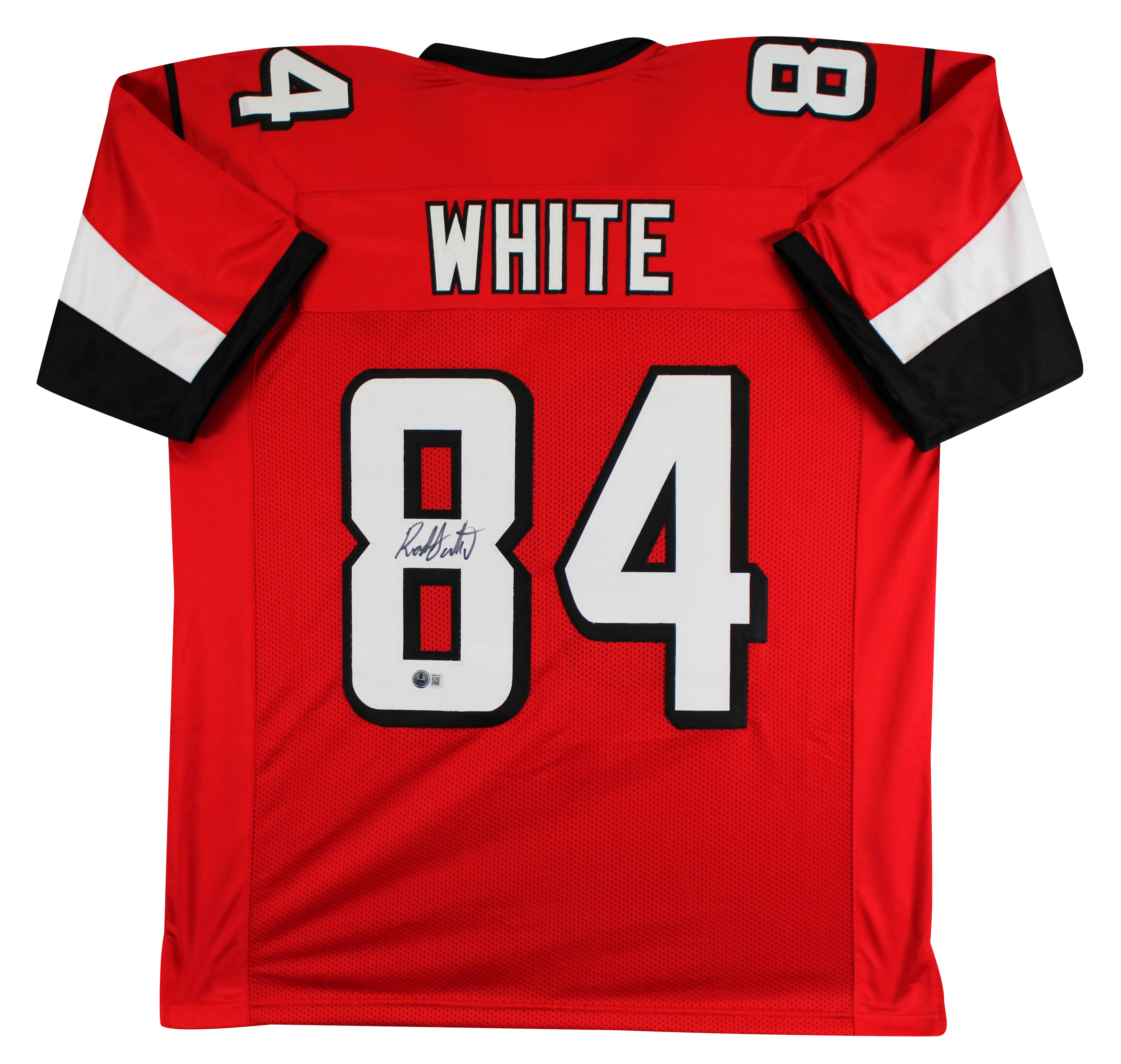 Roddy White Authentic Signed Red Pro Style Jersey Autographed BAS Witnessed