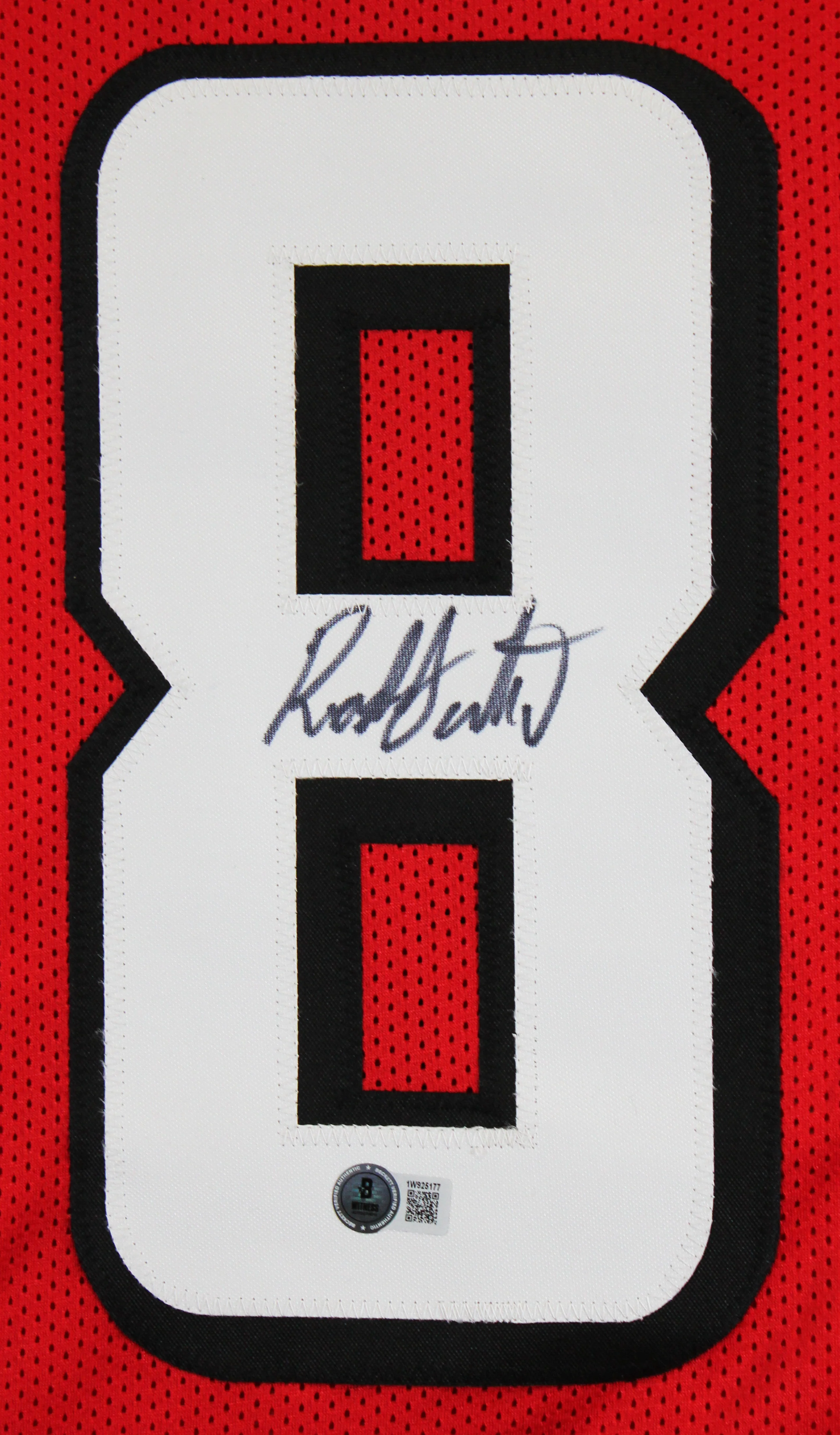 Roddy White Authentic Signed Red Pro Style Jersey Autographed BAS Witnessed - Image 3