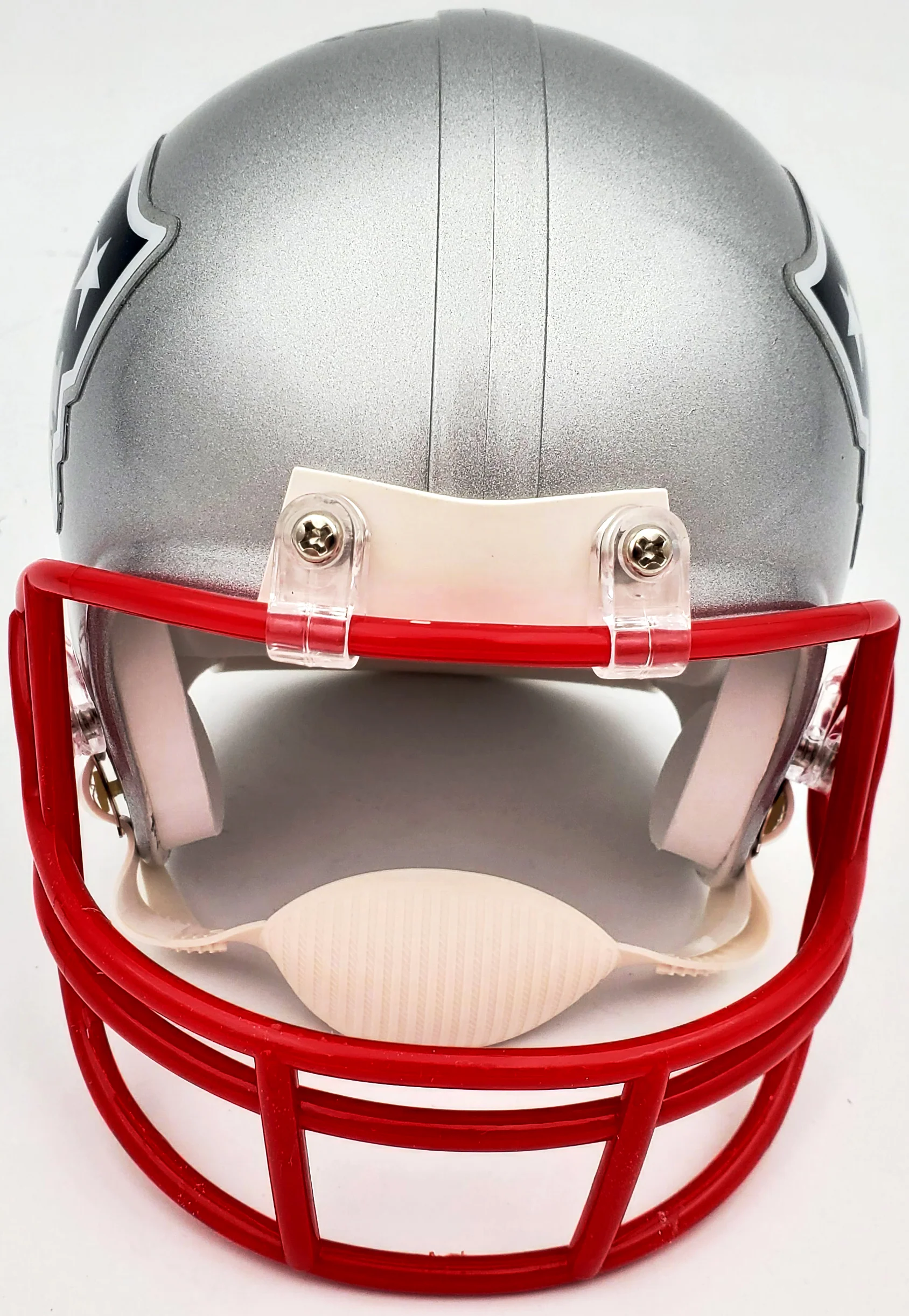 Rodney Harrison Autographed New England Patriots Silver Mini Helmet Beckett BAS QR Stock #193939 - Image 5