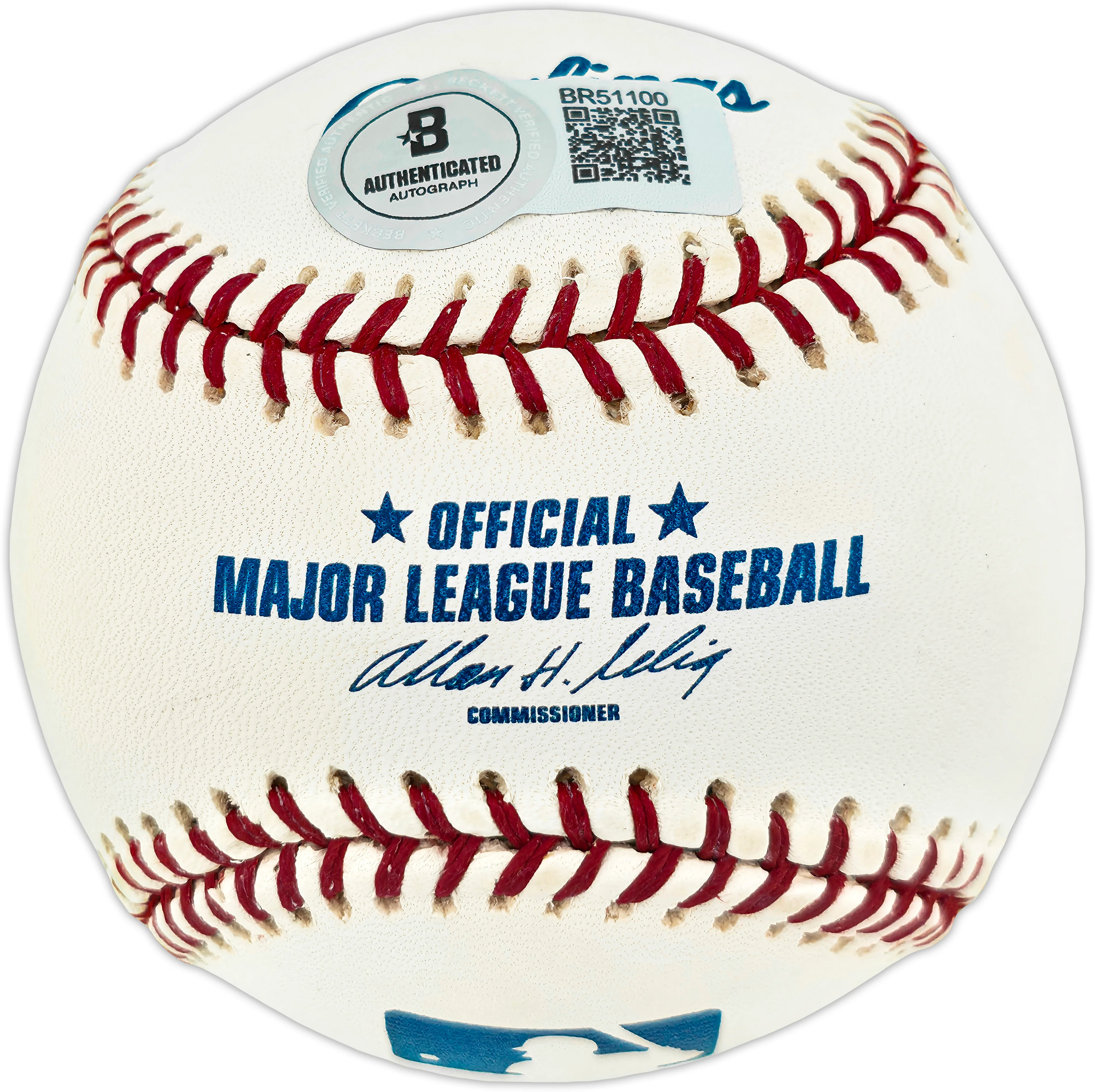 Rogelio Moret Autographed Official MLB Baseball Boston Red Sox, Atlanta Braves Beckett BAS QR #BR51100 - Image 2