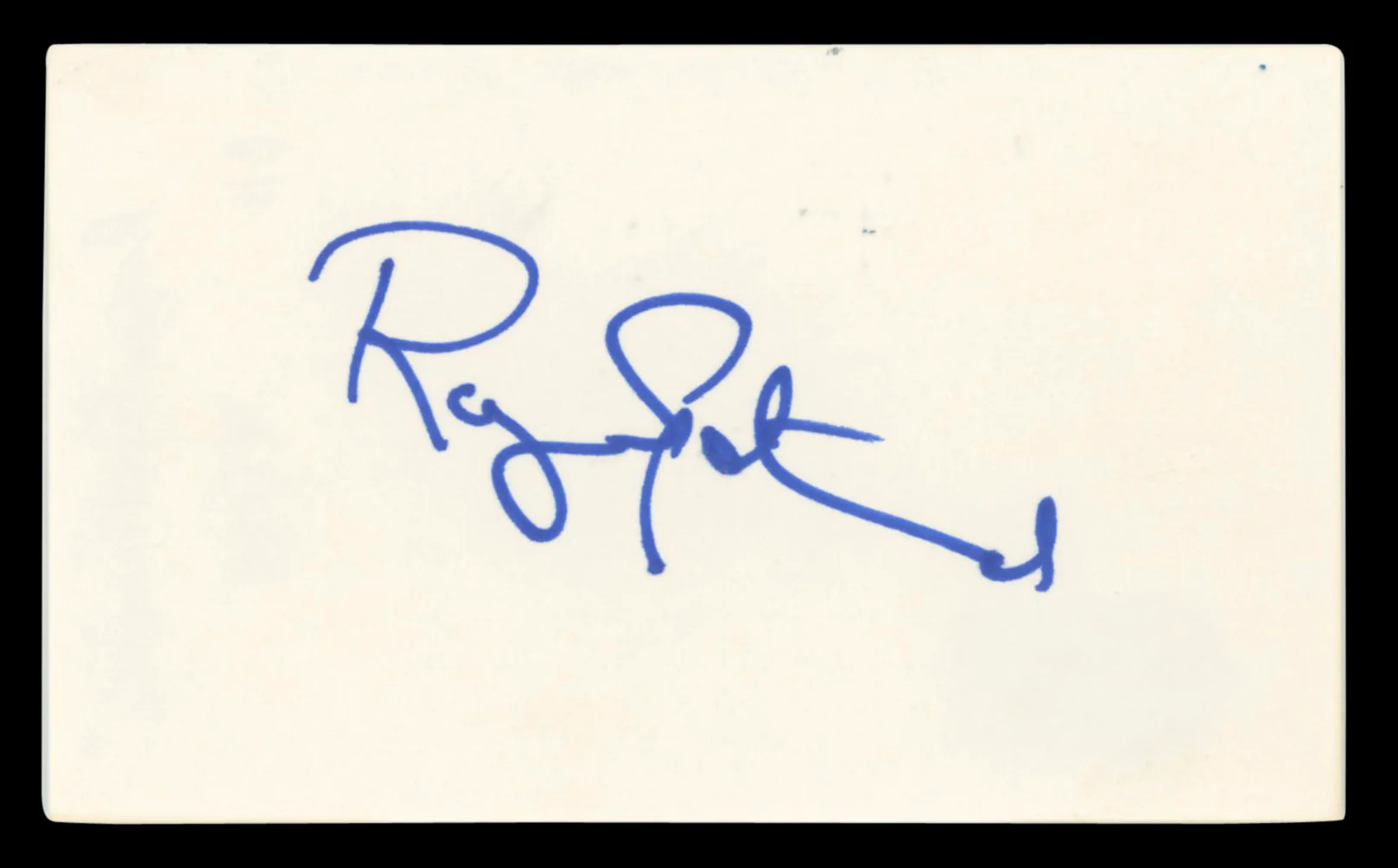 Roger Spottiswoode Authentic Signed 3x5 Index Card Autographed BAS #BV00113 - Image 2