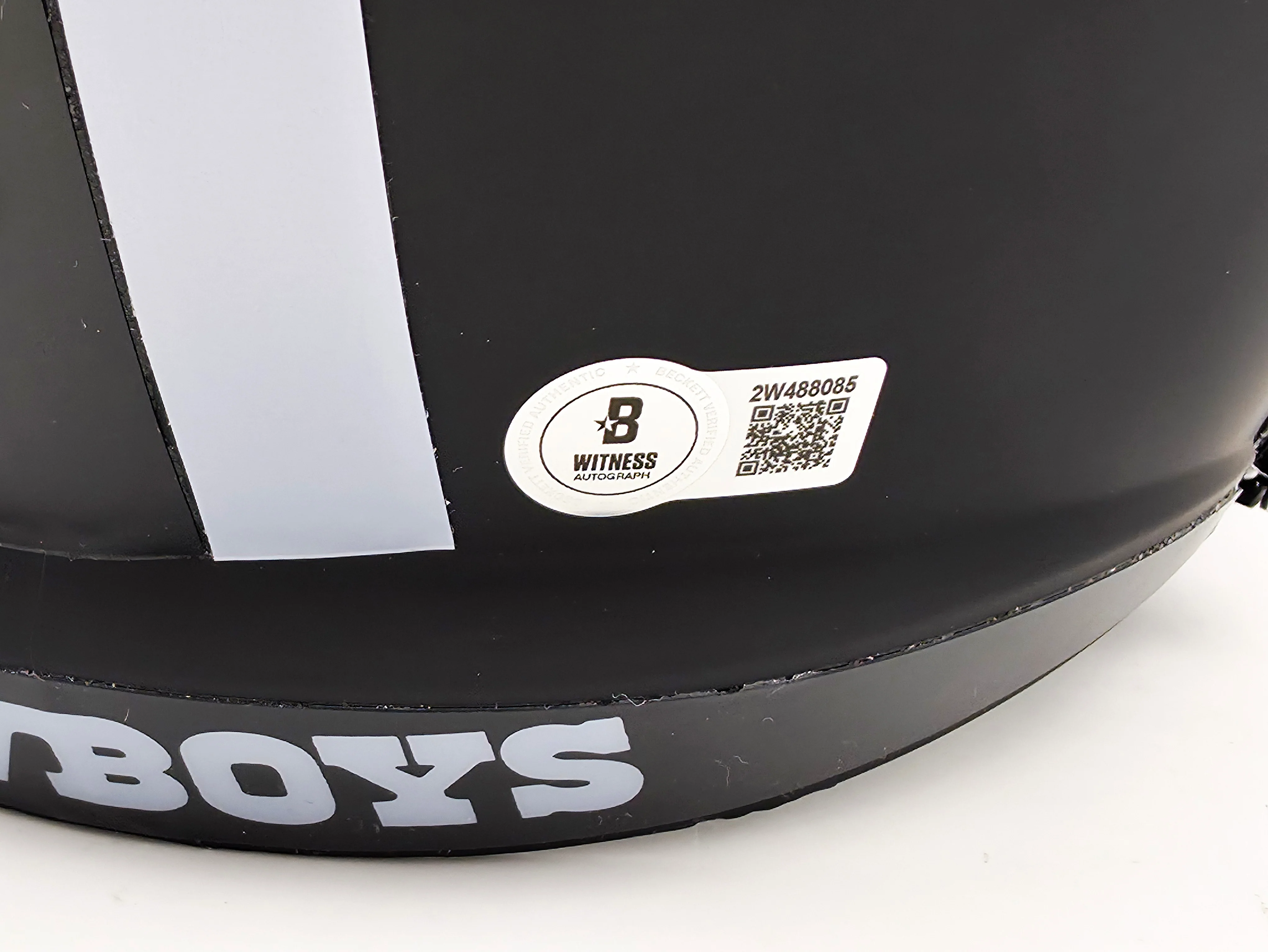 Roger Staubach Autographed Dallas Cowboys Eclipse Black Full Size Speed Replica Helmet Beckett BAS Witness Stock #238801 - Image 5