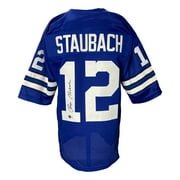 Roger Staubach Signed Custom Blue Pro-Style Football Jersey BAS ITP - Image 5