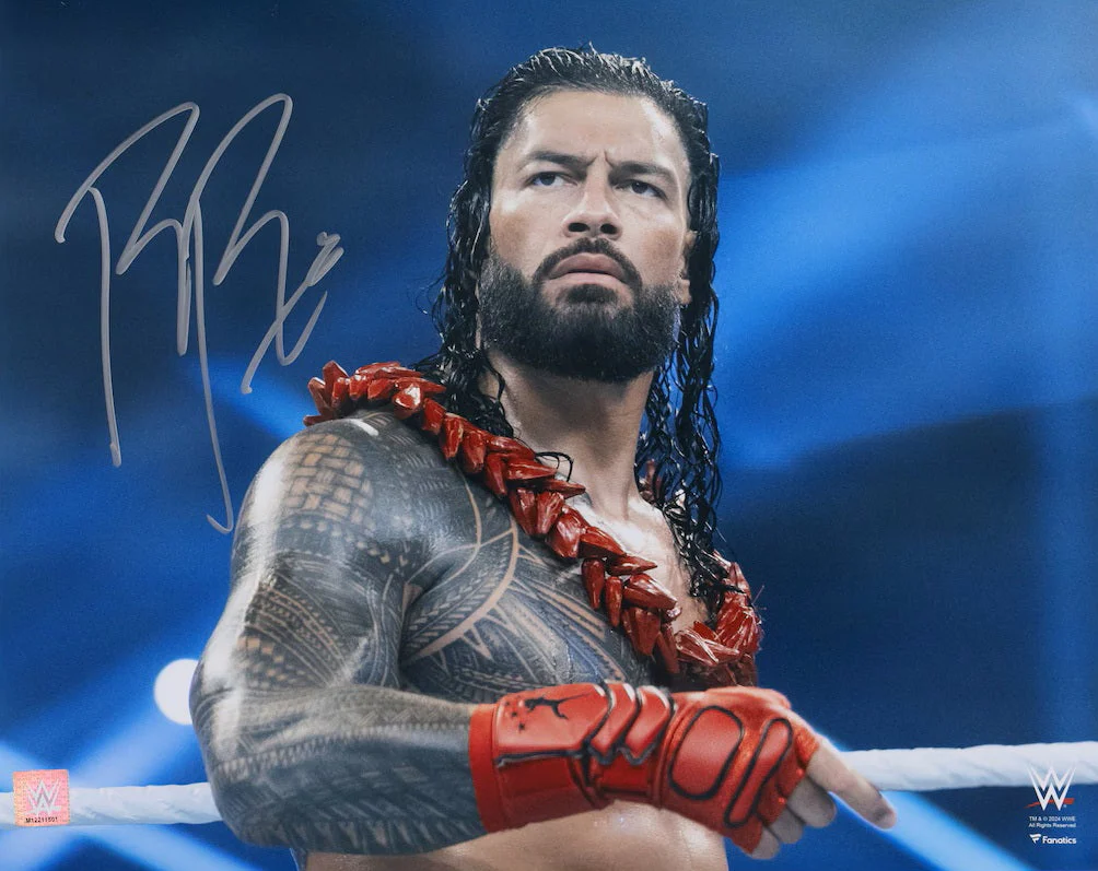 Roman Reigns Signed 16x20 WWE Photo Fanatics