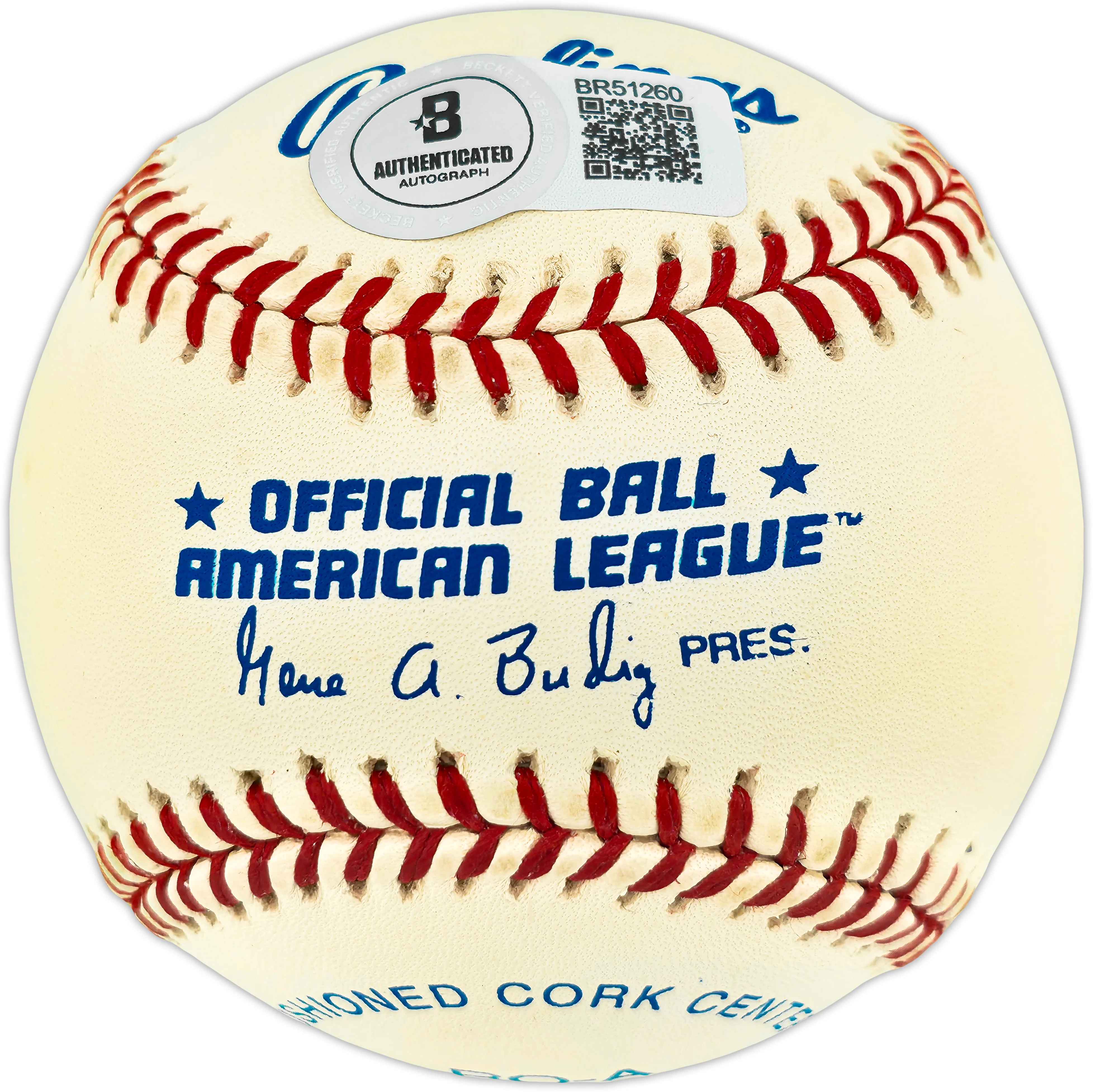 Ron Guidry Autographed Official AL Baseball New York Yankees "Louisiana Lightning" Beckett BAS QR #BR51260 - Image 2