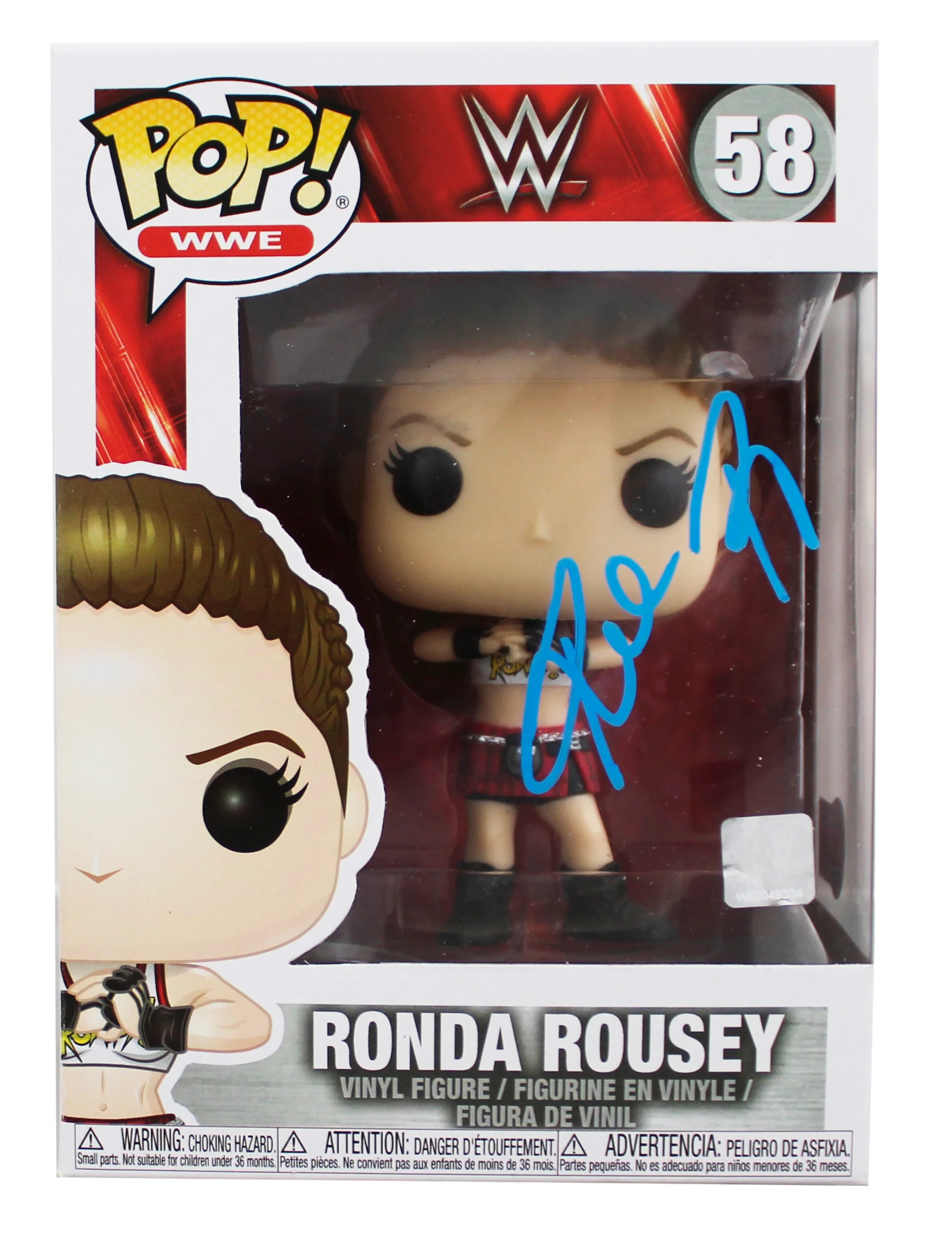 Ronda Rousey WWE Authentic Signed #58 Funko Pop Vinyl Figure BAS #BV45009 - Image 2