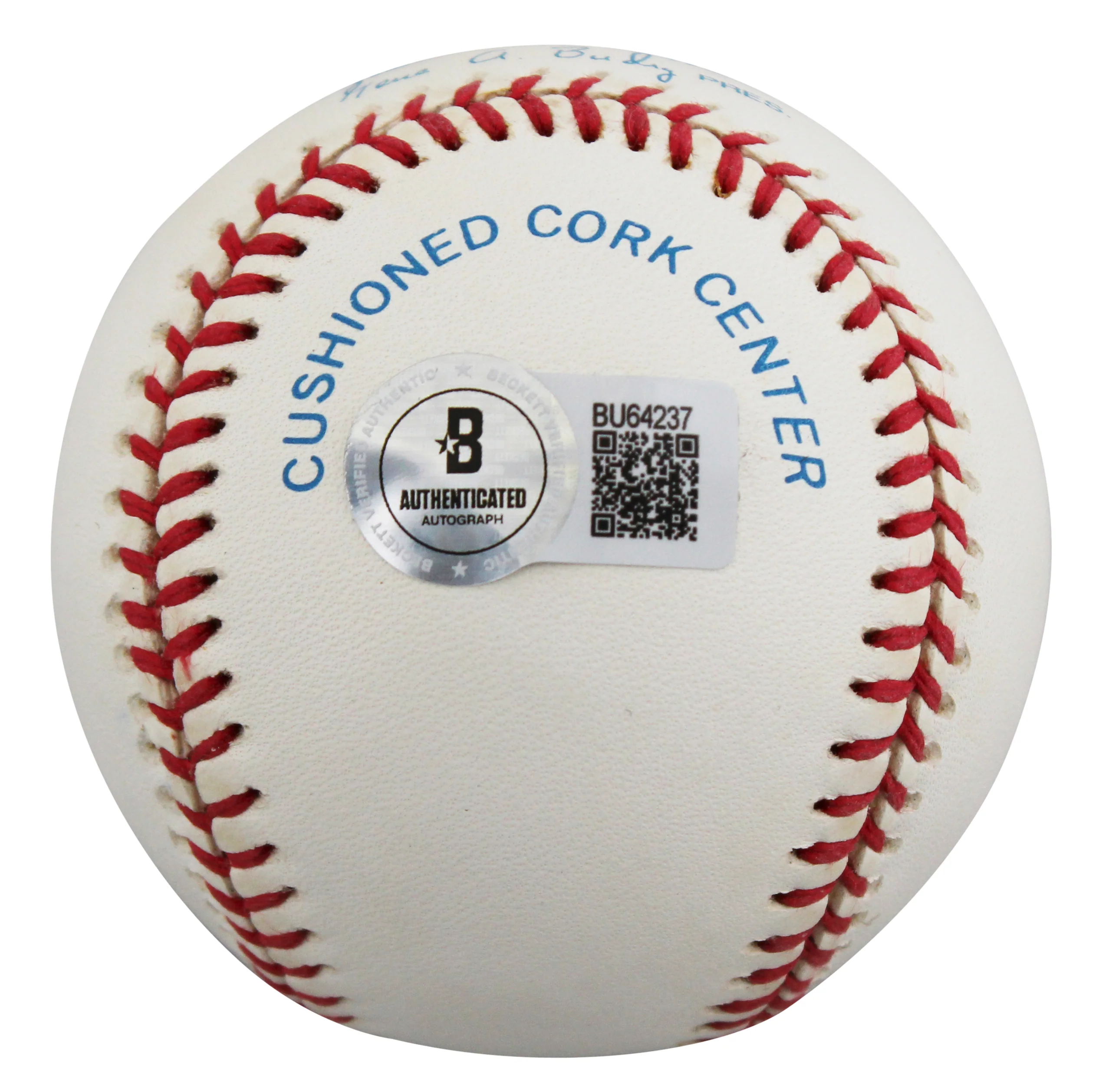 Royals George Brett Authentic Signed Gene Budig OAL Baseball BAS #BU64237 - Image 4