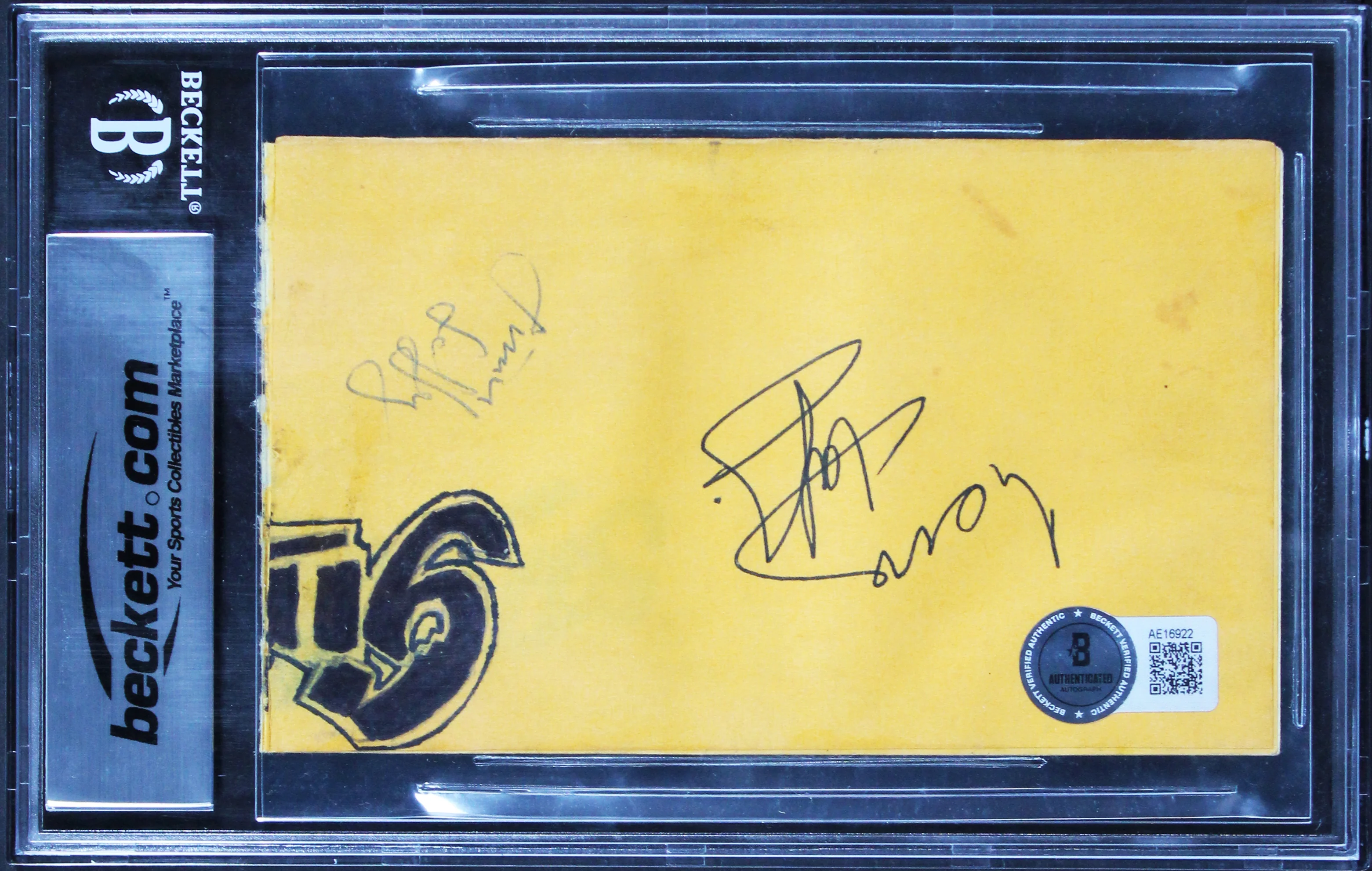 Rush (3) Lee, Peart & Lifeson Signed 3.25x5.25 Cut Signature BAS Slabbed - Image 3