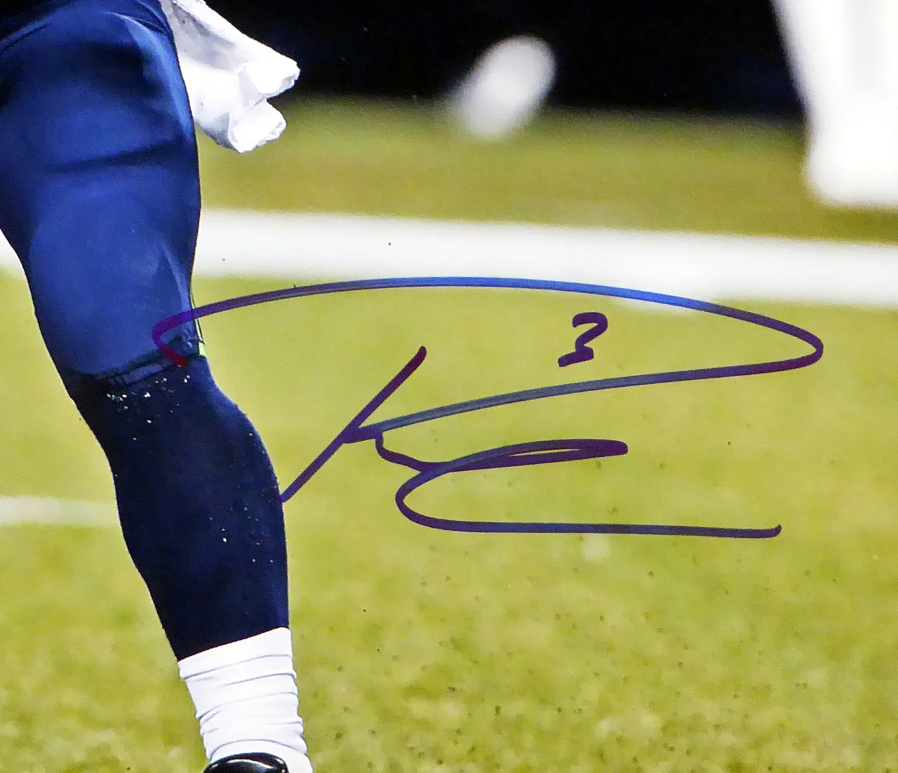 Russell Wilson Autographed 16x20 Photo Seattle Seahawks RW Holo Stock #95139 - Image 2