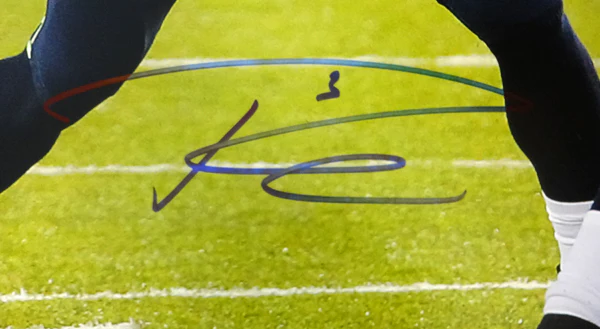 Russell Wilson Autographed 16x20 Photo Seattle Seahawks Super Bowl RW Holo Stock #88005 - Image 2