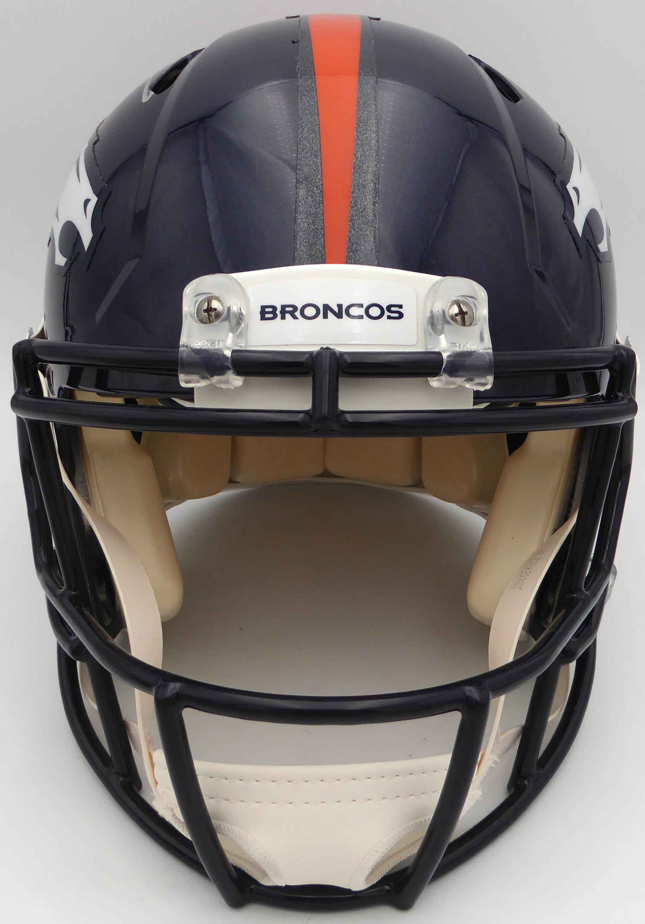 Russell Wilson Autographed Blue Full Size Authentic Helmet Denver Broncos Fanatics Holo #DQ16478474 - Image 3