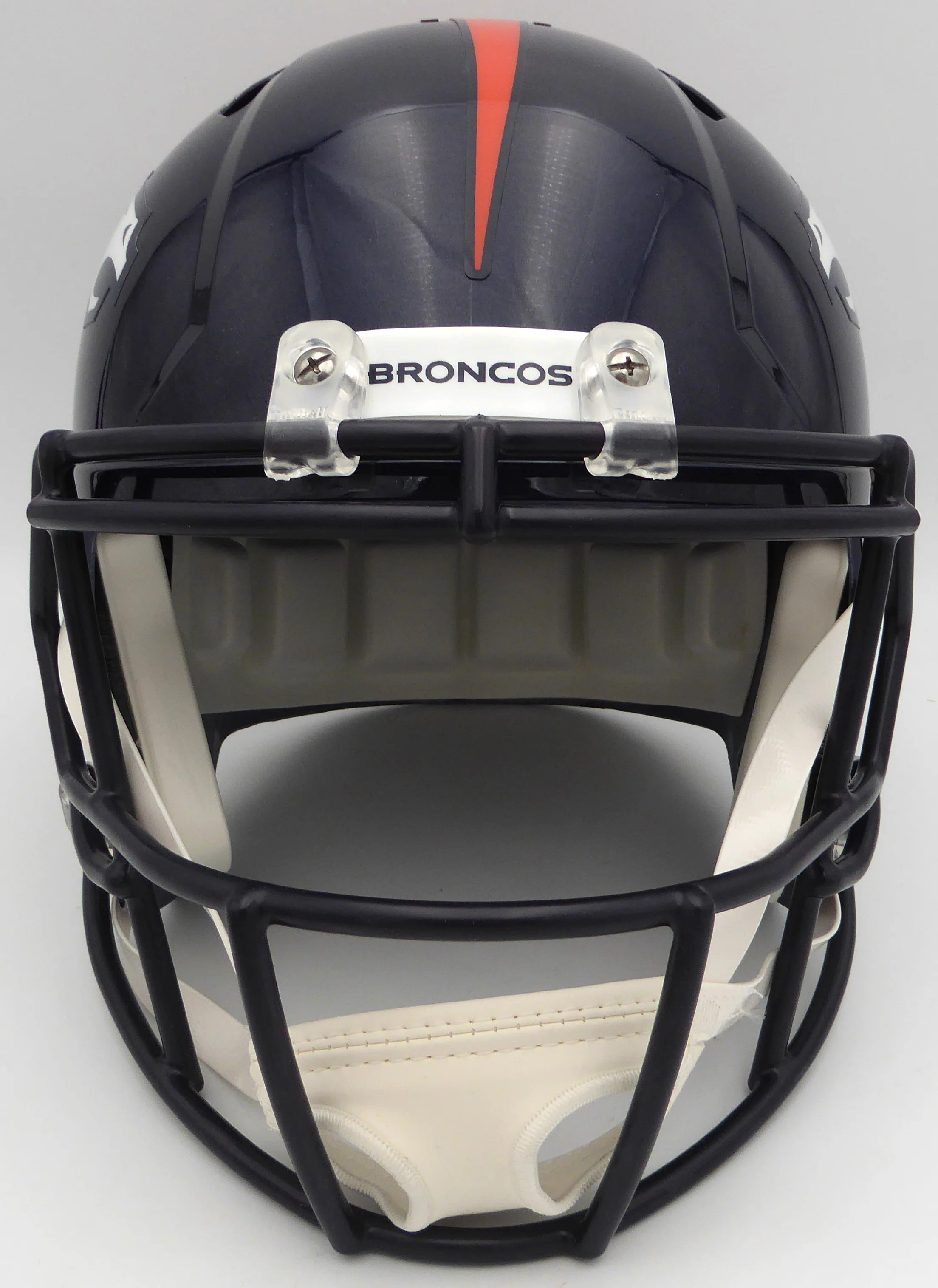 Russell Wilson Autographed Blue Full Size Replica Helmet Denver Broncos Fanatics Holo #DQ16478452 - Image 3
